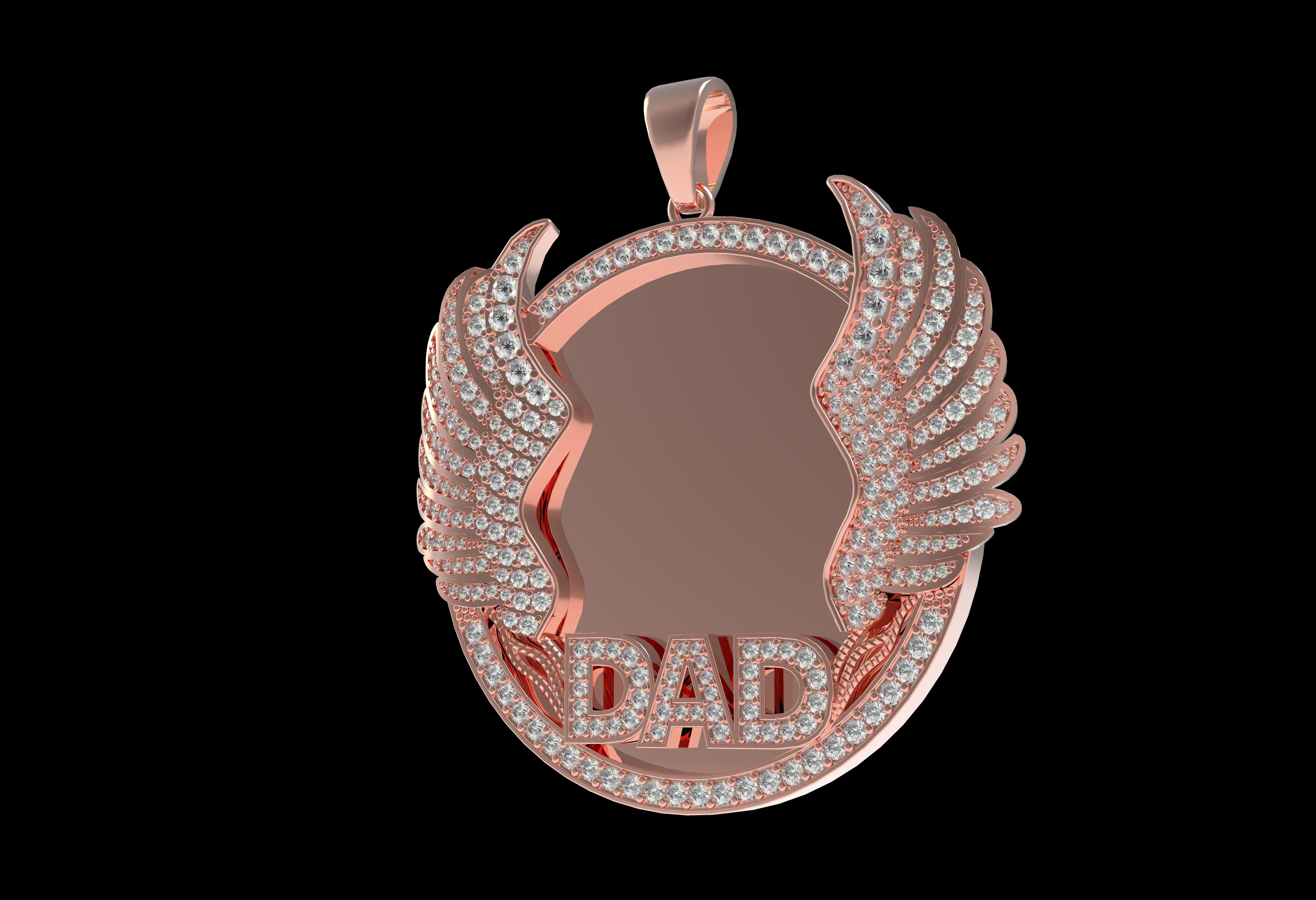 Dad Picture Pendant 03 3D print model_17