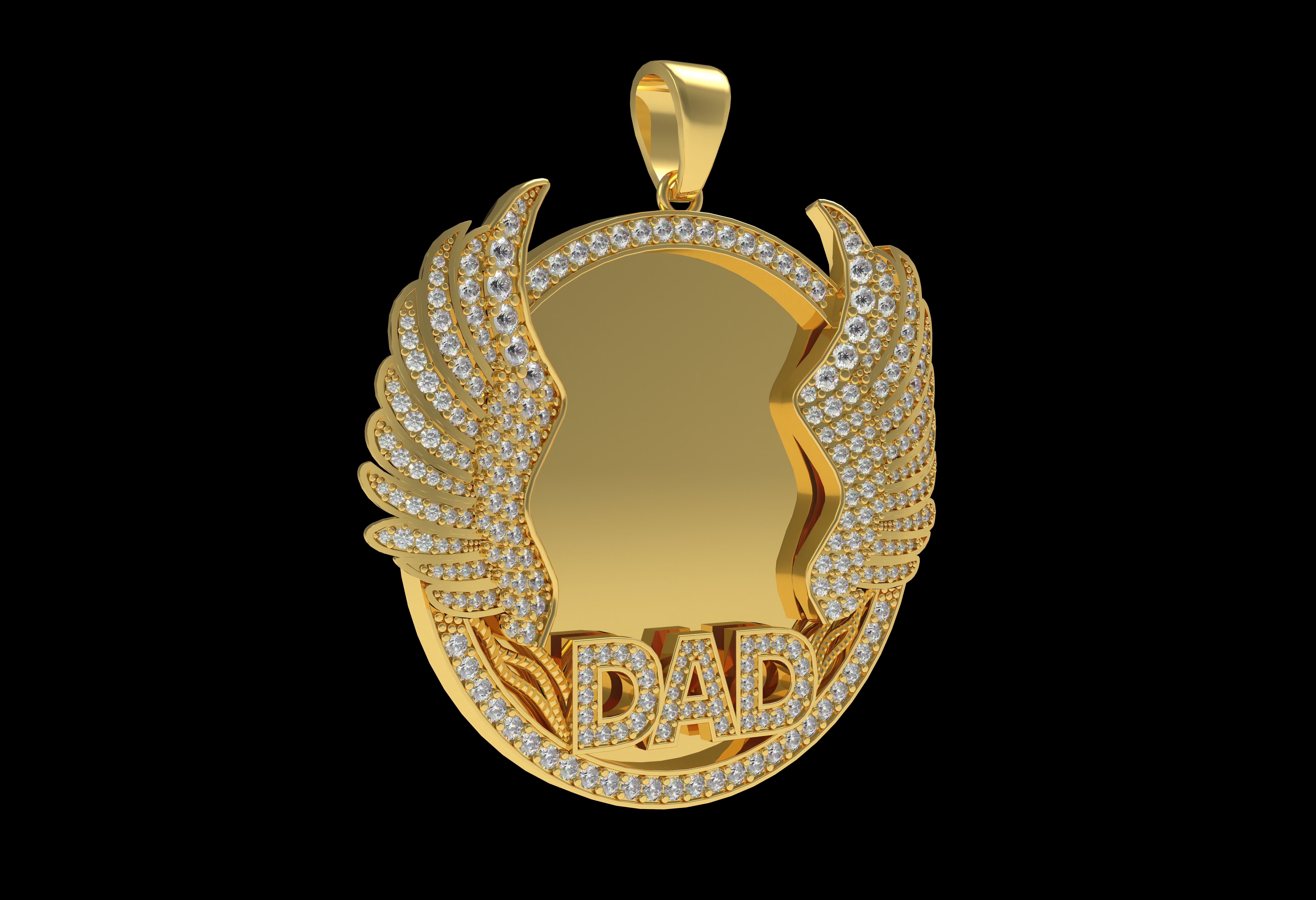 Dad Picture Pendant 03 3D print model_26