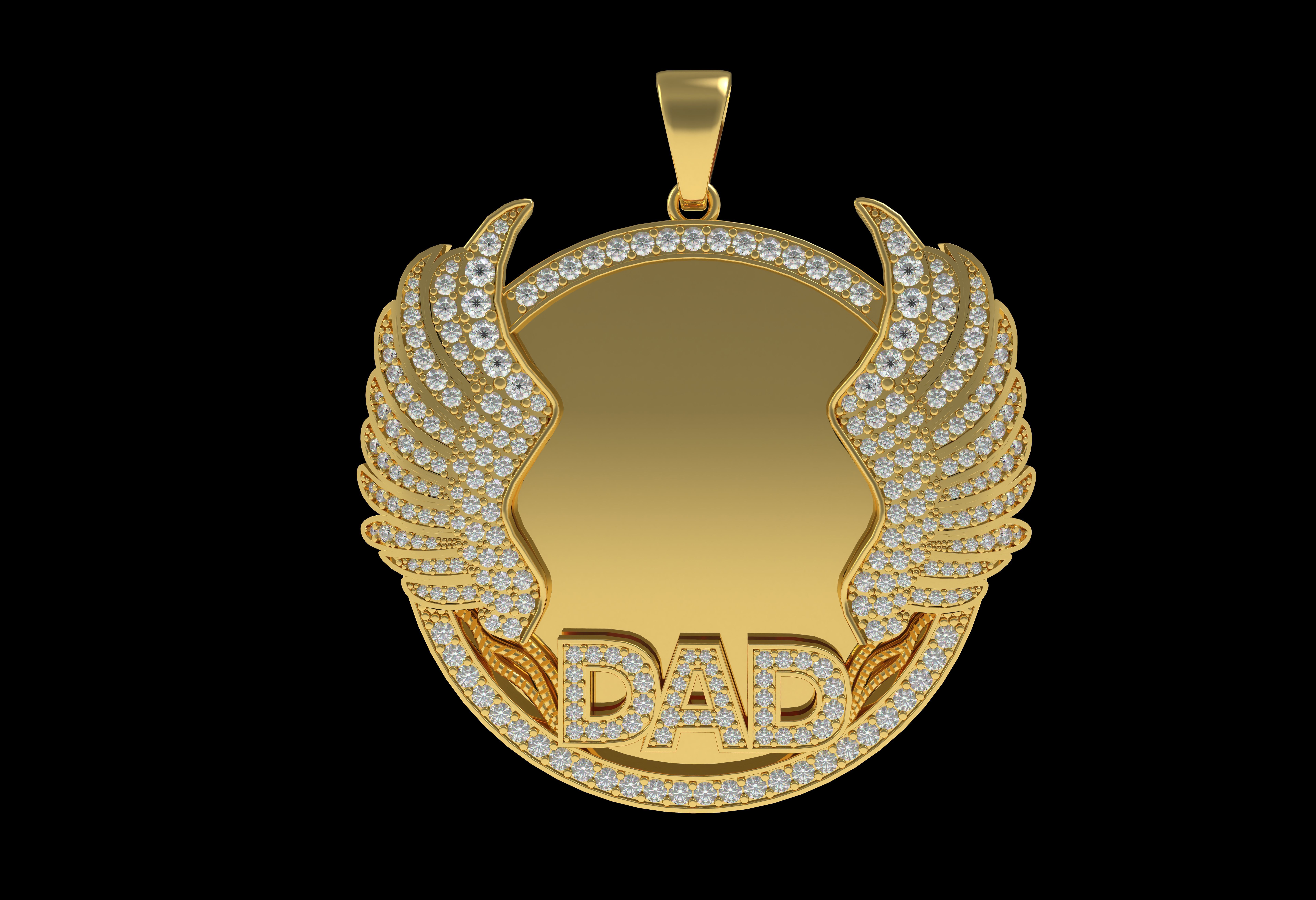 Dad Picture Pendant 03 3D print model_23
