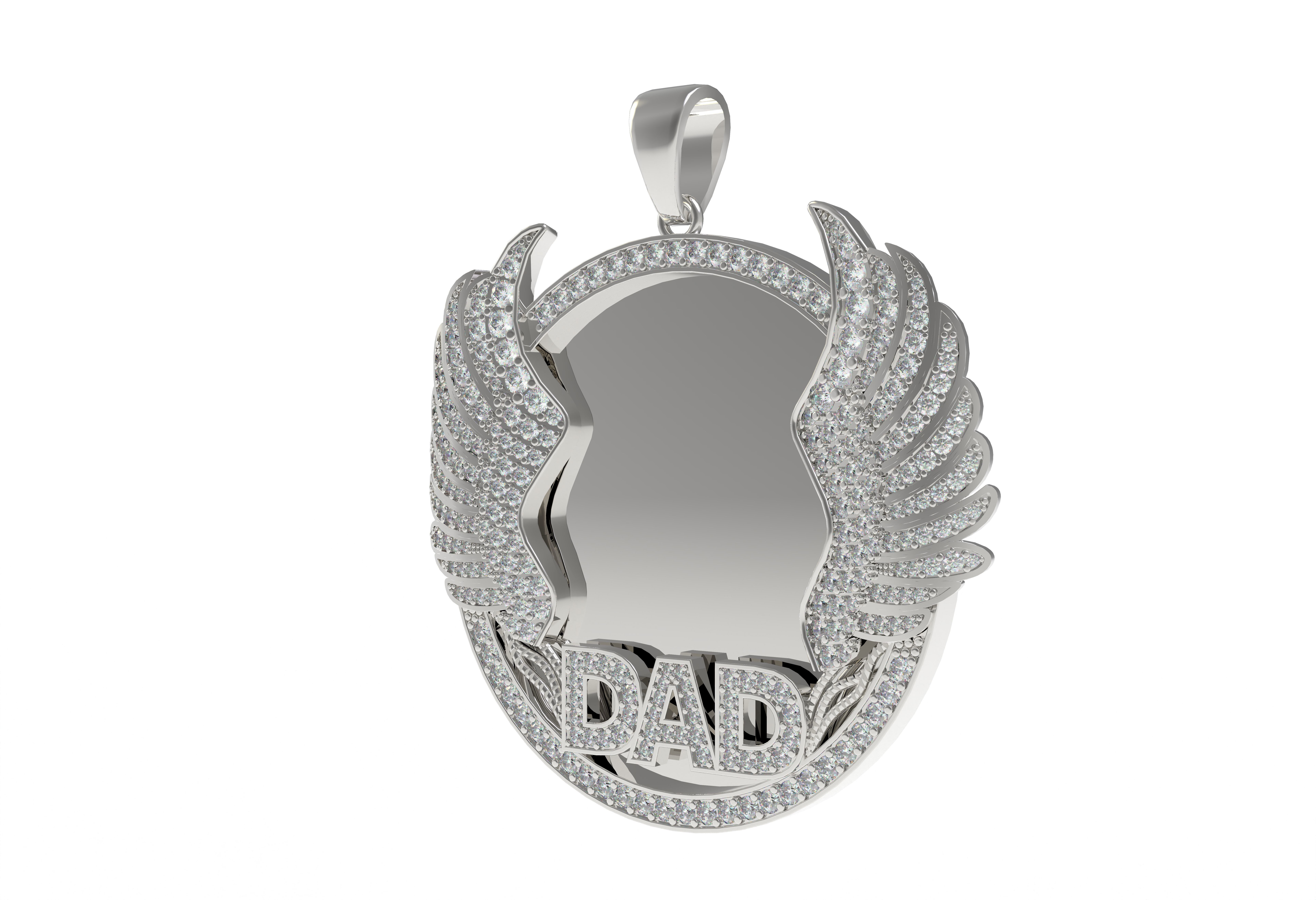 Dad Picture Pendant 03 3D print model_9