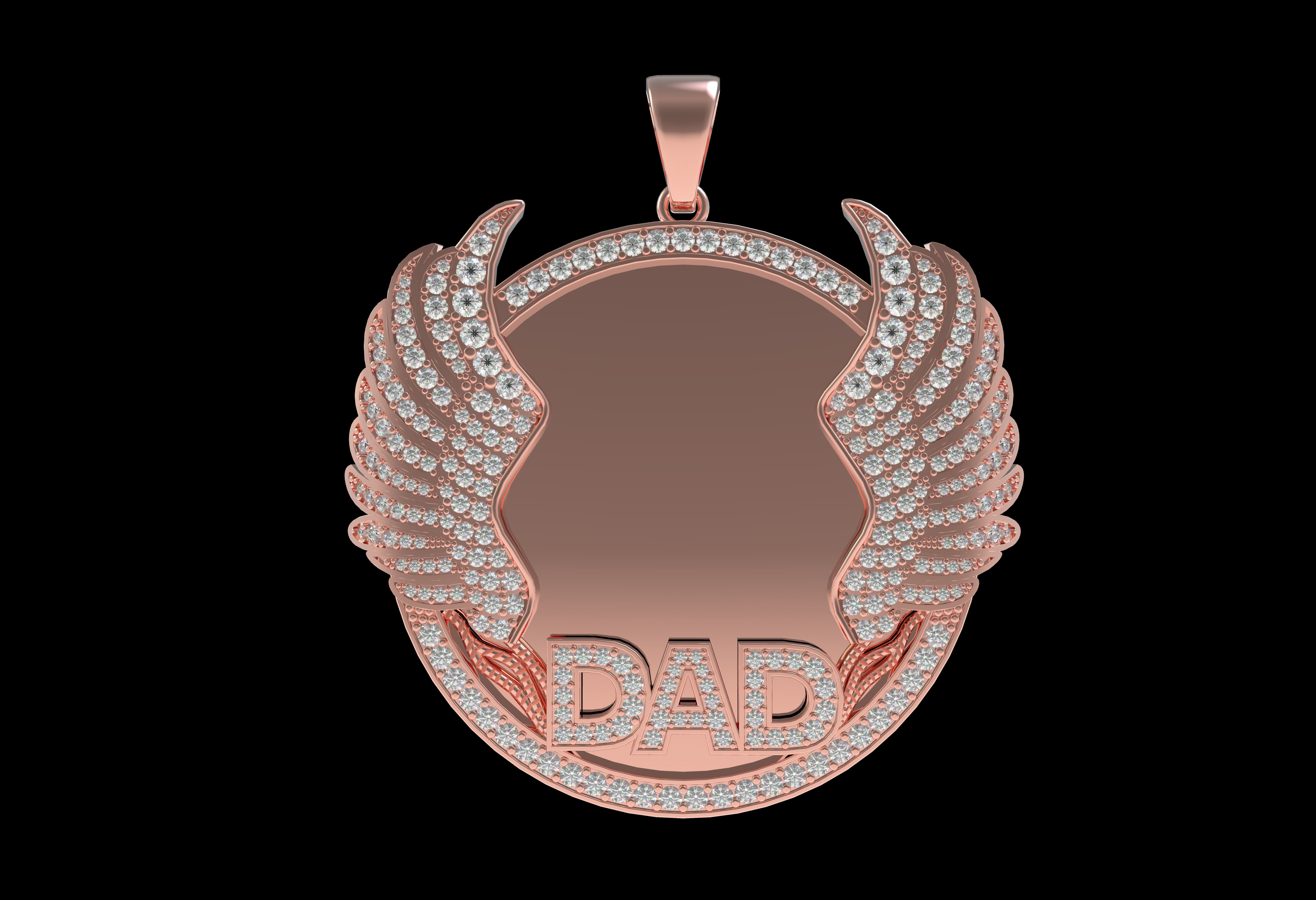 Dad Picture Pendant 03 3D print model_15