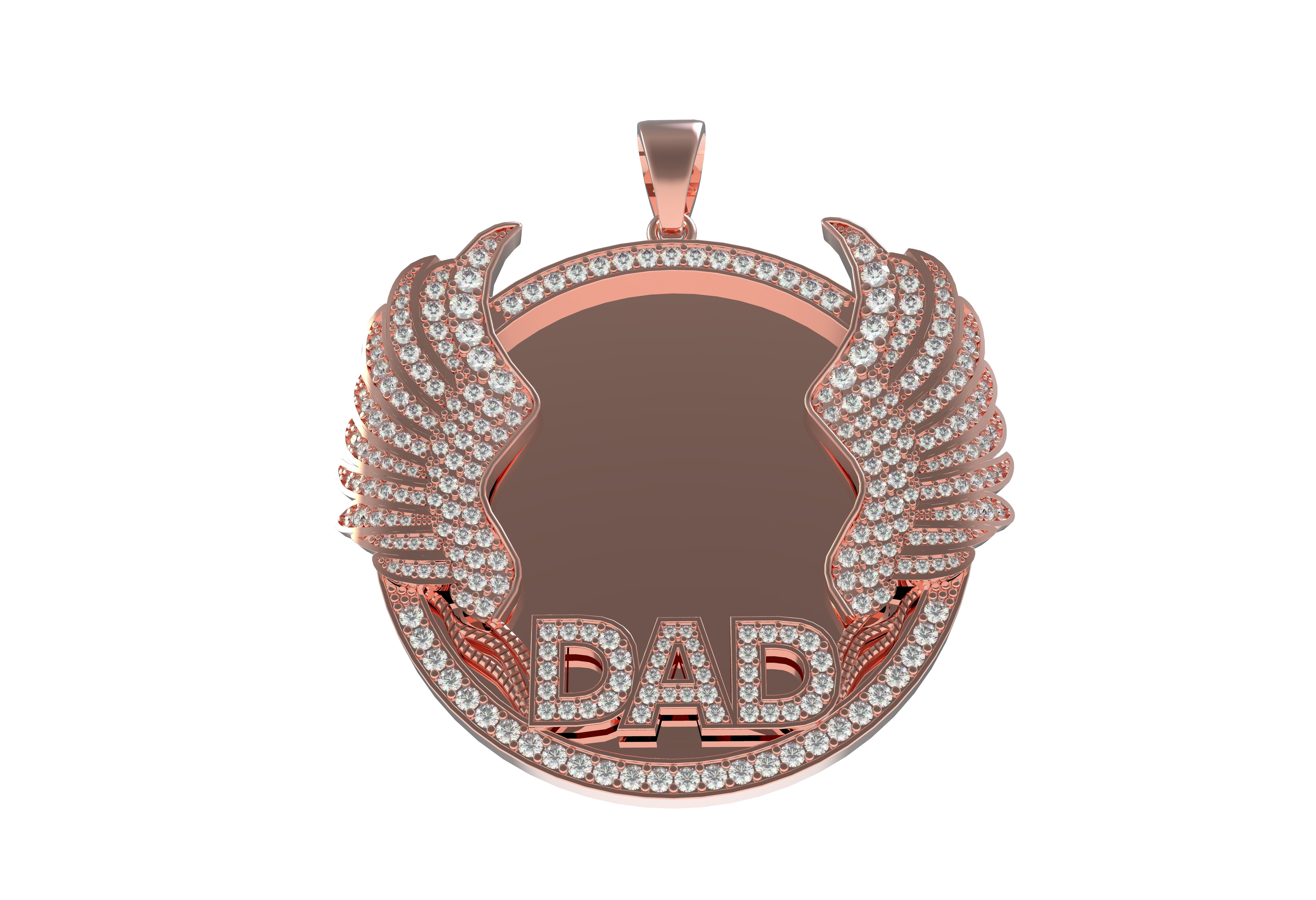 Dad Picture Pendant 03 3D print model_12
