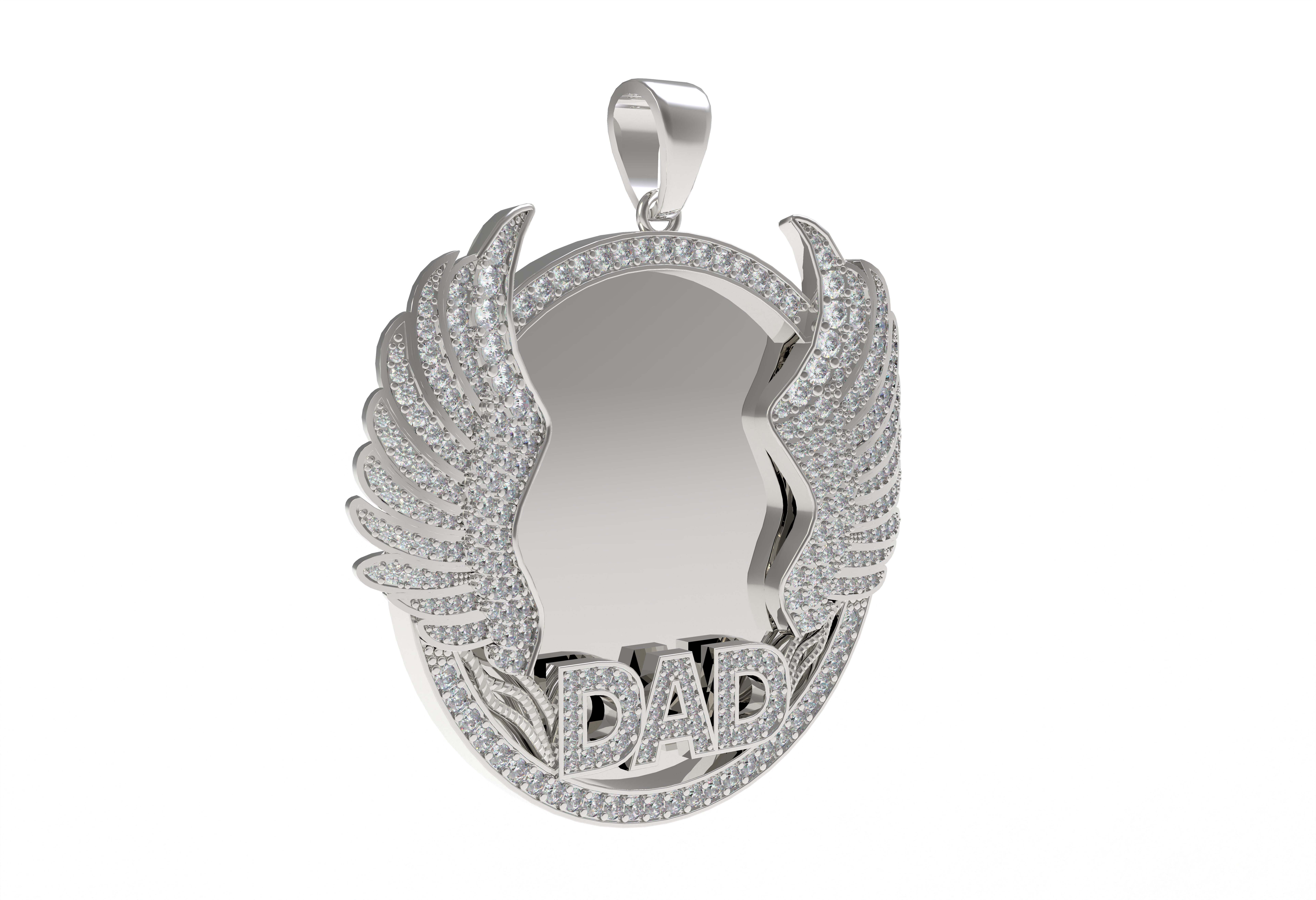 Dad Picture Pendant 03 3D print model_10