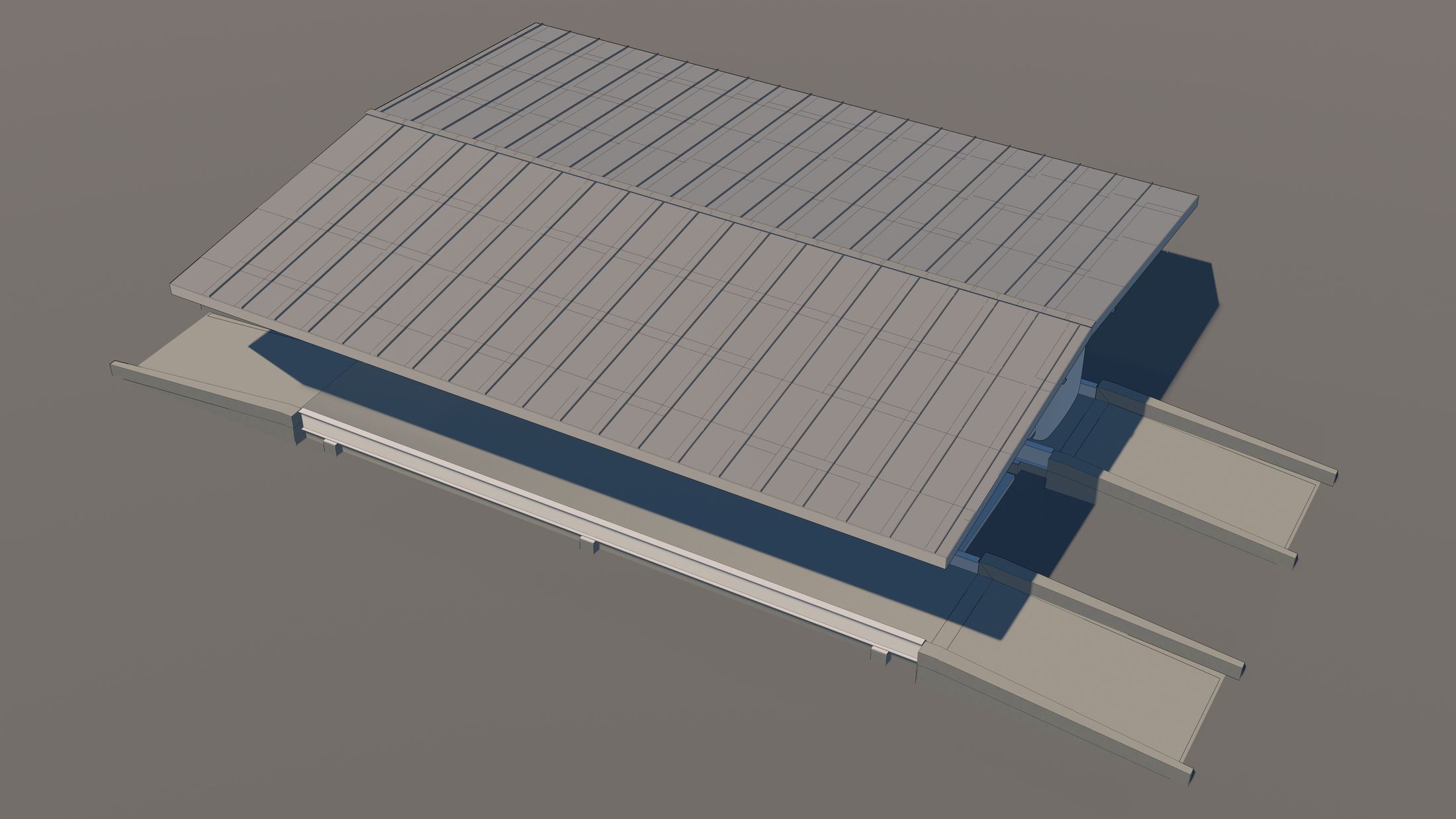 Truck weight scale station 24i15 3D model_4