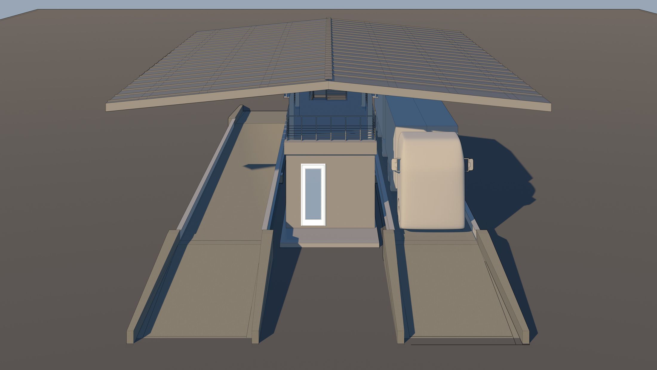 Truck weight scale station 24i15 3D model_7