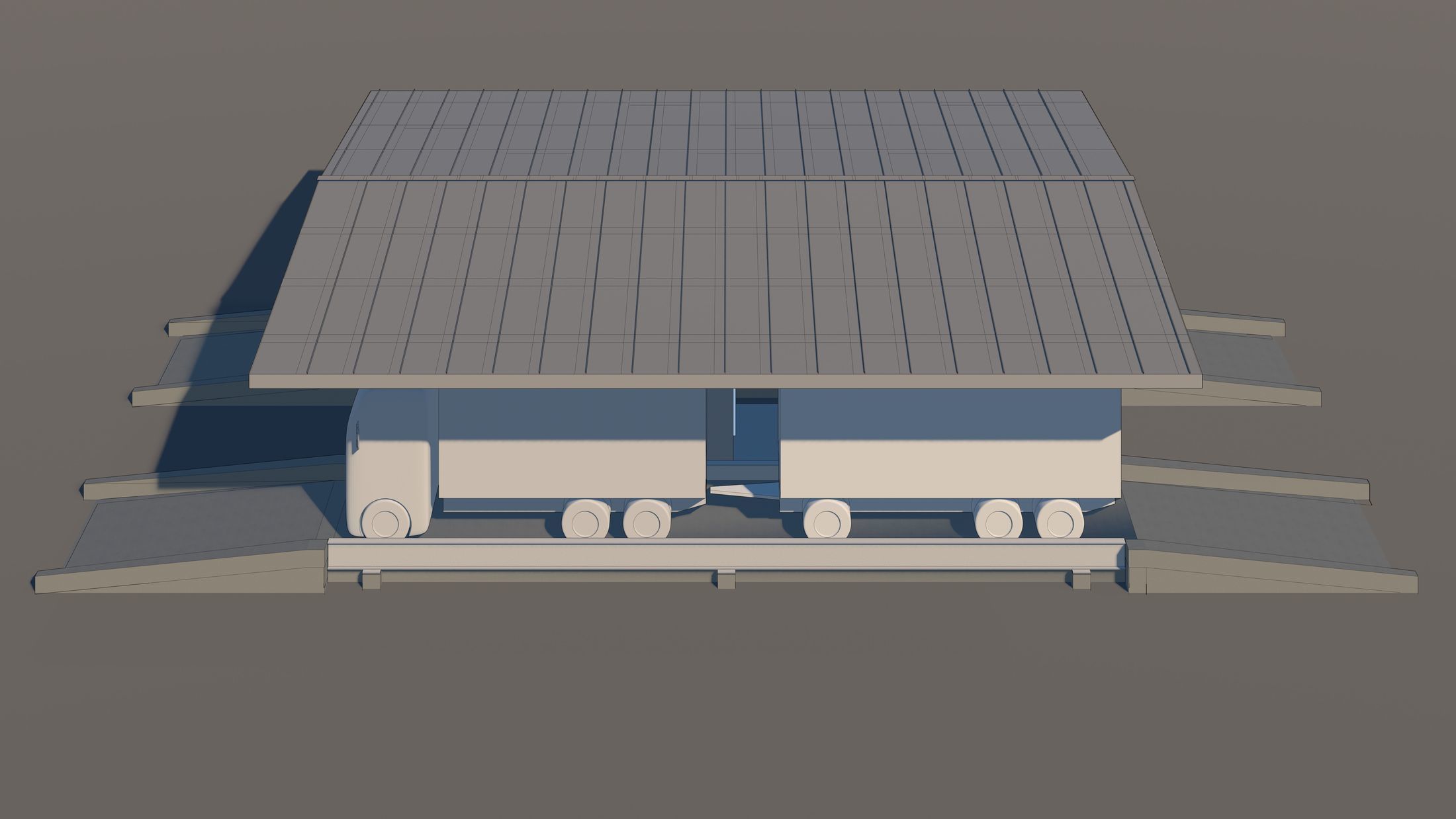 Truck weight scale station 24i15 3D model_8