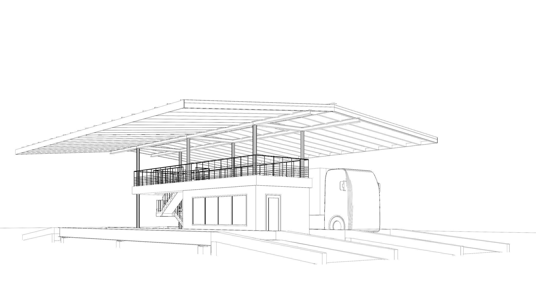 Truck weight scale station 24i15 3D model_14