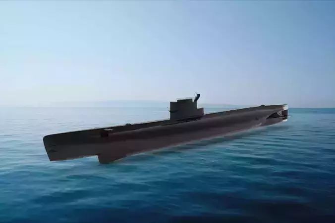 Whiskey-class submarine 3D model