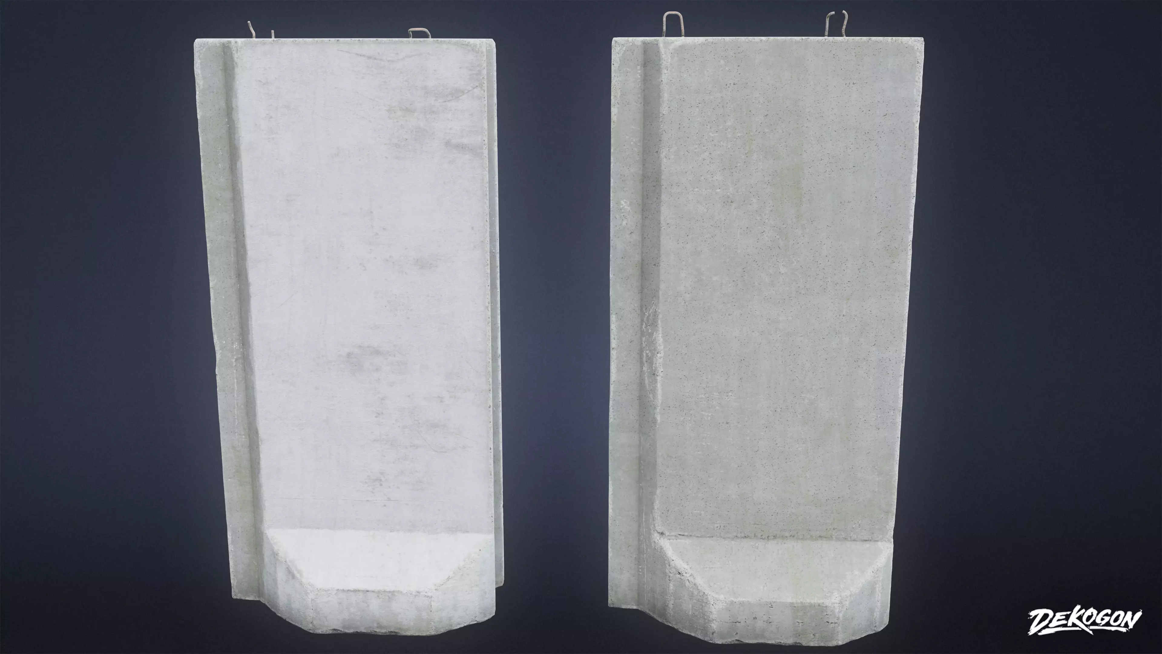 ROADSIDE - Concrete Block 05 - LOW POLY AND NANITE Low-poly 3D model