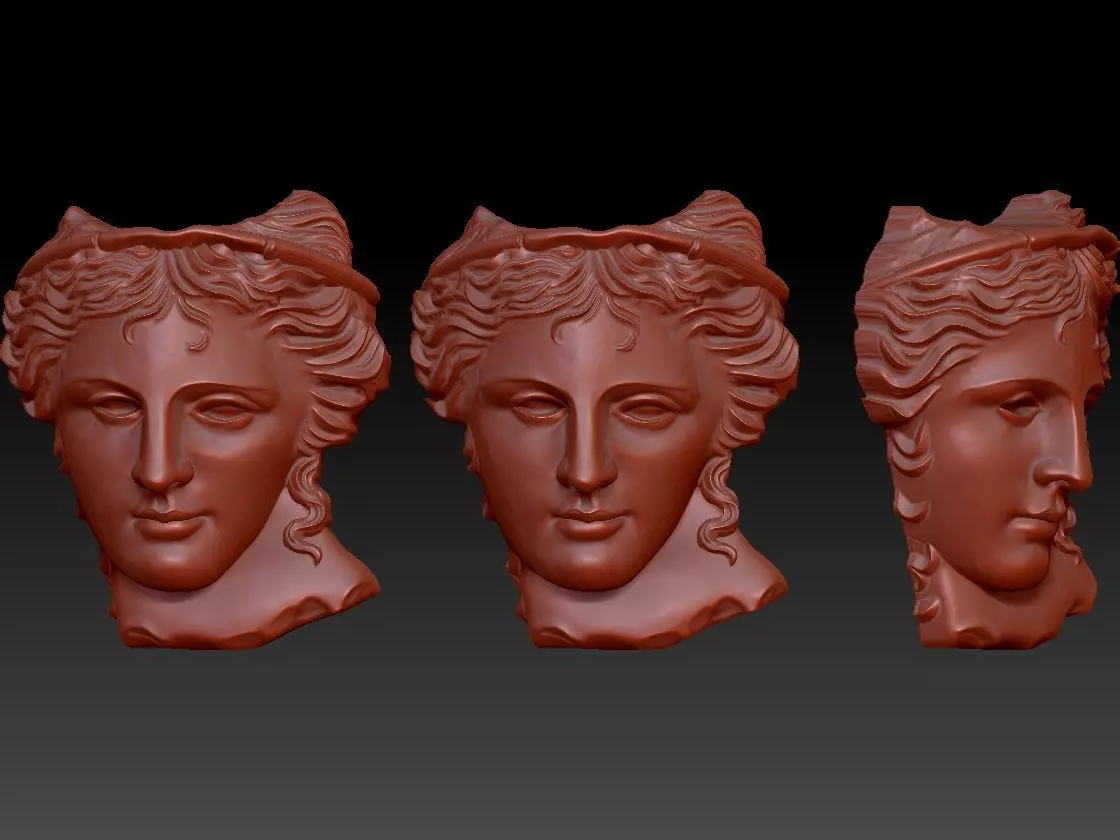 Anahit sculpture 3DM STL OBJ model for 3D printing 3D print model