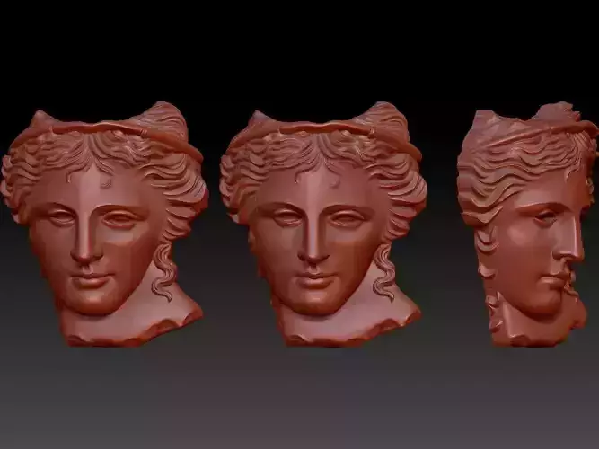 Anahit sculpture 3DM STL OBJ model for 3D printing 3D print model