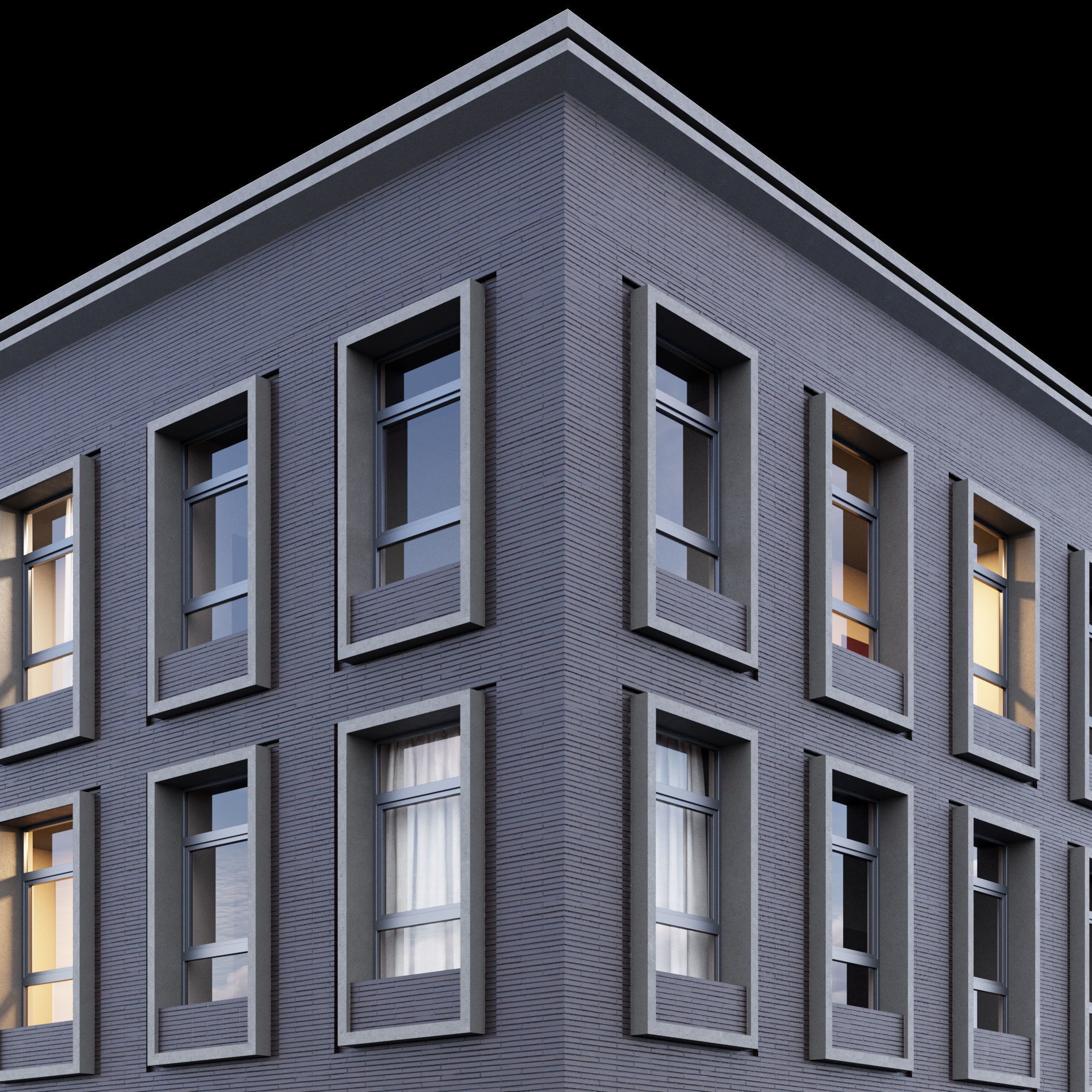 Building set 1 3D Model Collection_9