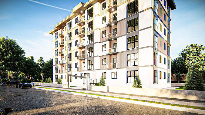 Revit Apartment Project 3D model