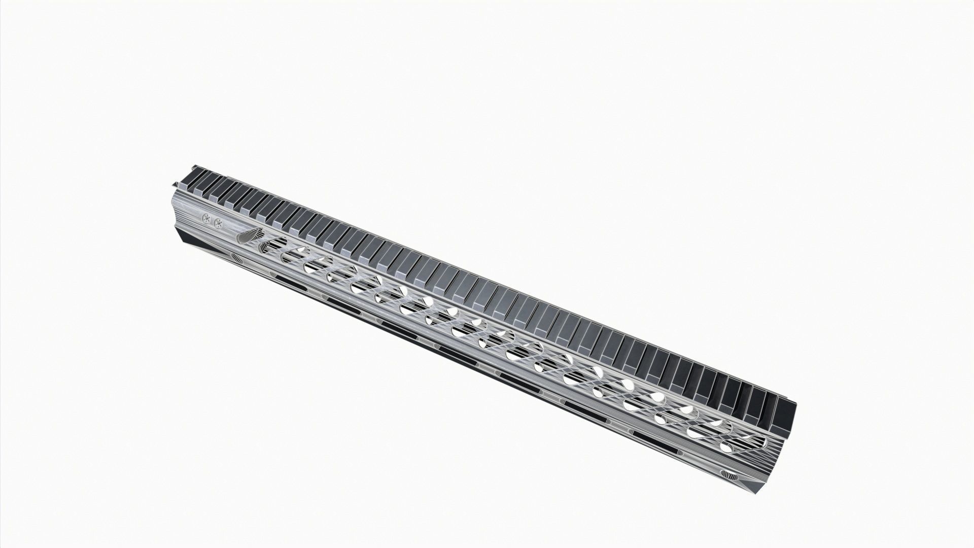 Mcsr-Rail-AR-15 Low-poly 3D model_6