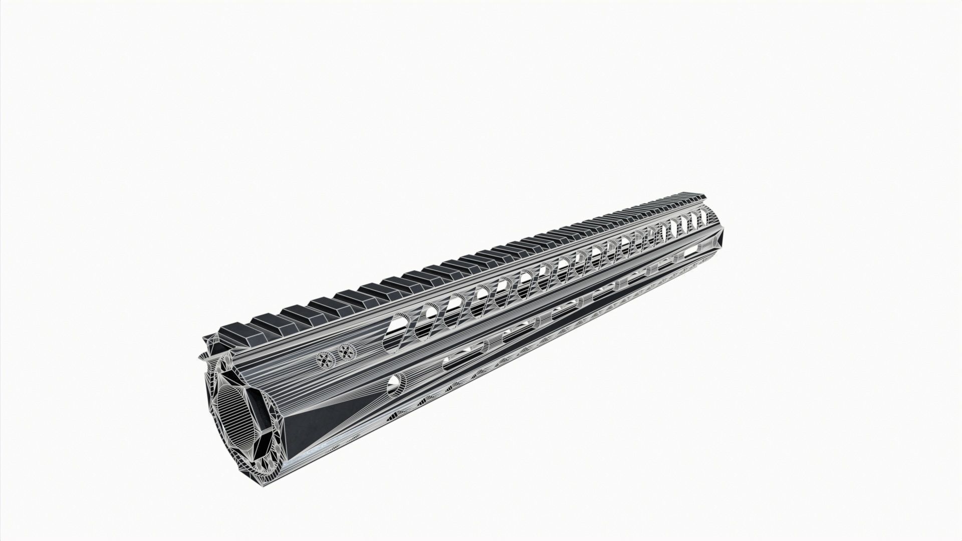 Mcsr-Rail-AR-15 Low-poly 3D model_8