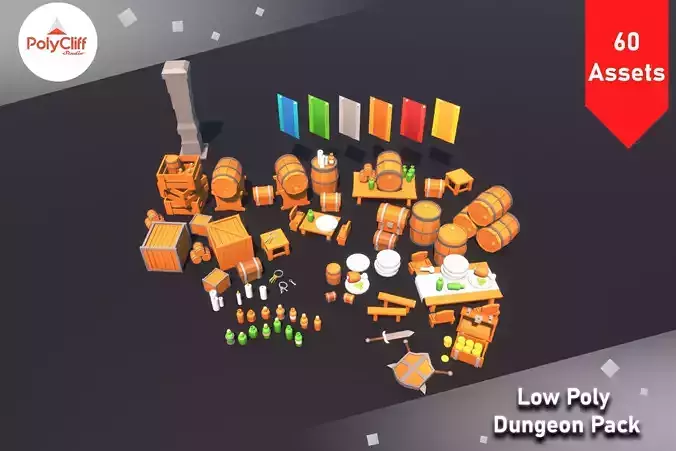 Low Poly Dungeon Pack - PolyCliff Studio