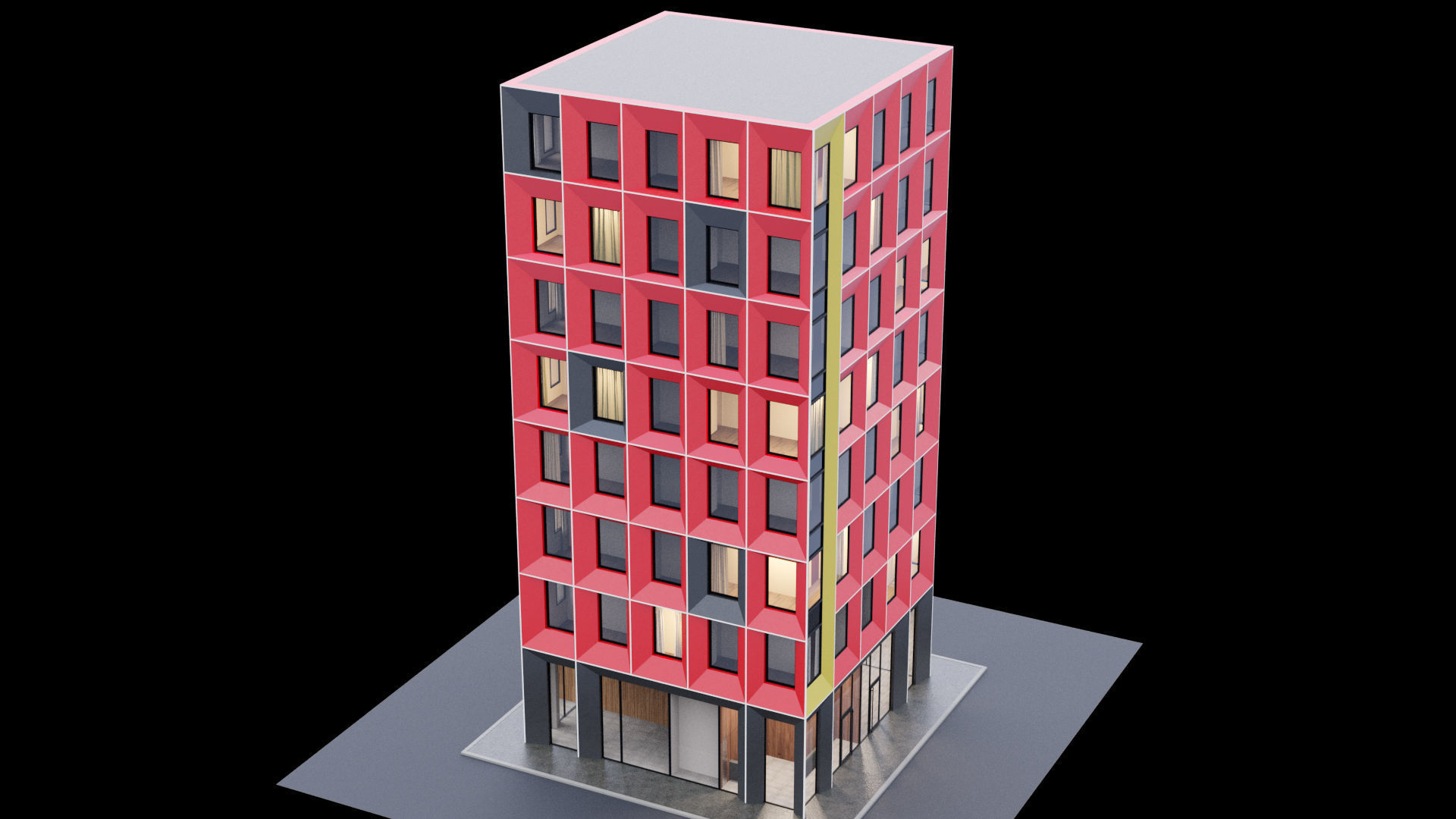  Building set 4 3D Model Collection_3