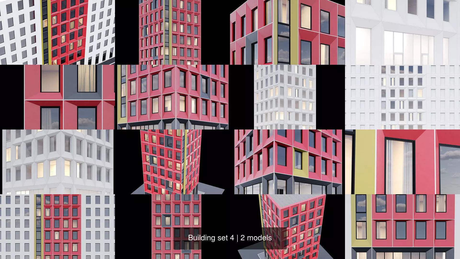  Building set 4 3D Model Collection_0