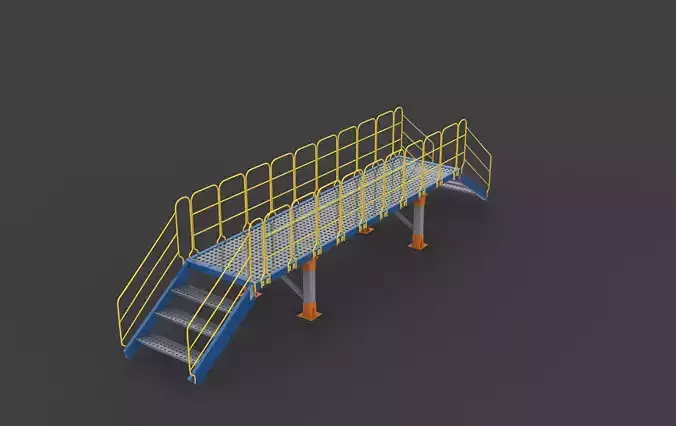 Industrial Bridge  3D model