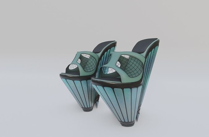 Saori Shoes Low-poly 3D model