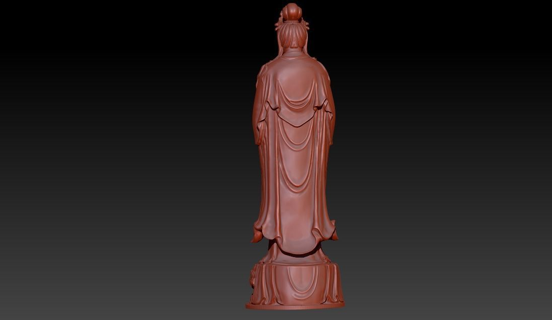 quanyin stand 3D print model_2