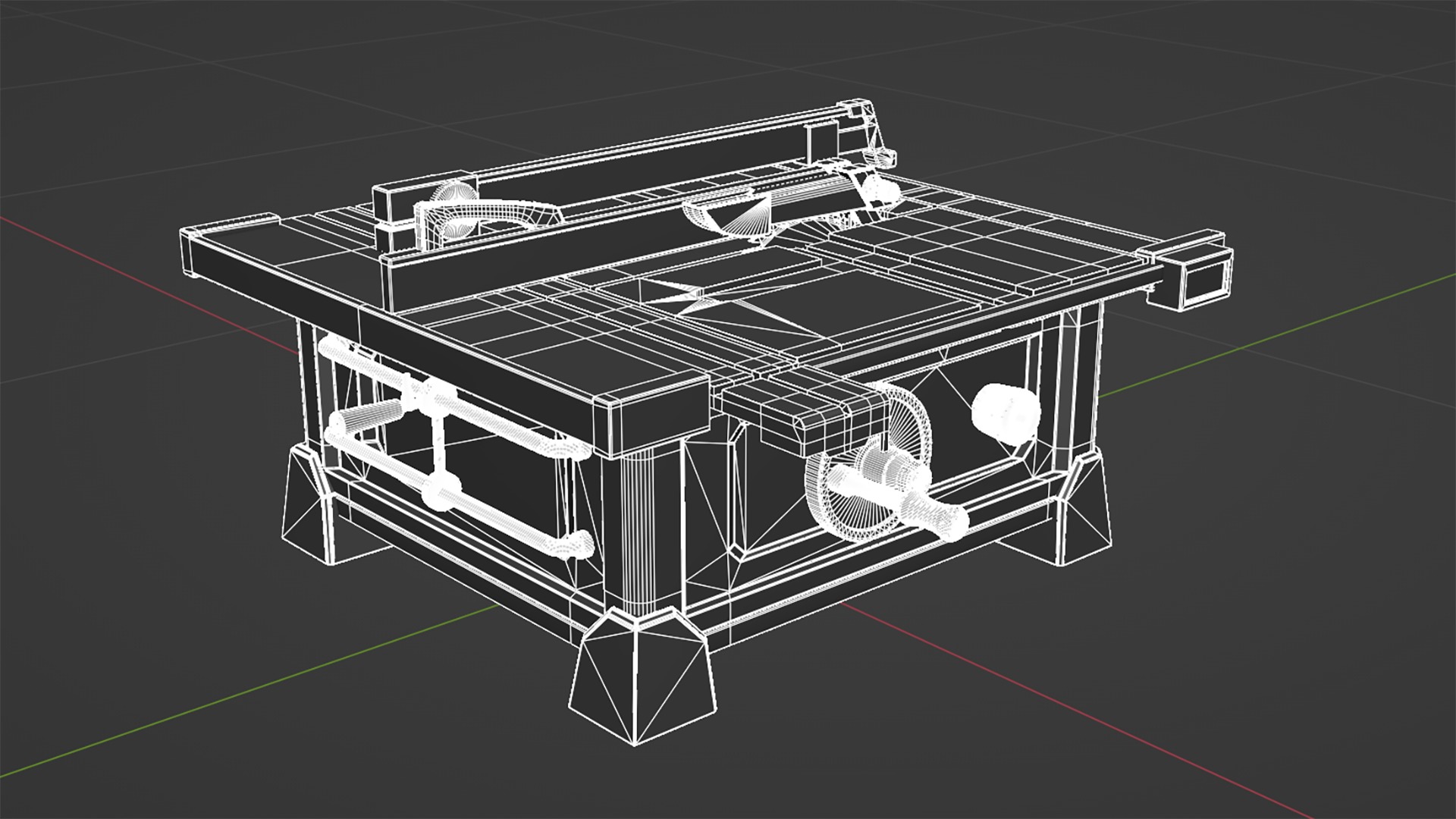 Table Saw 3D model_15