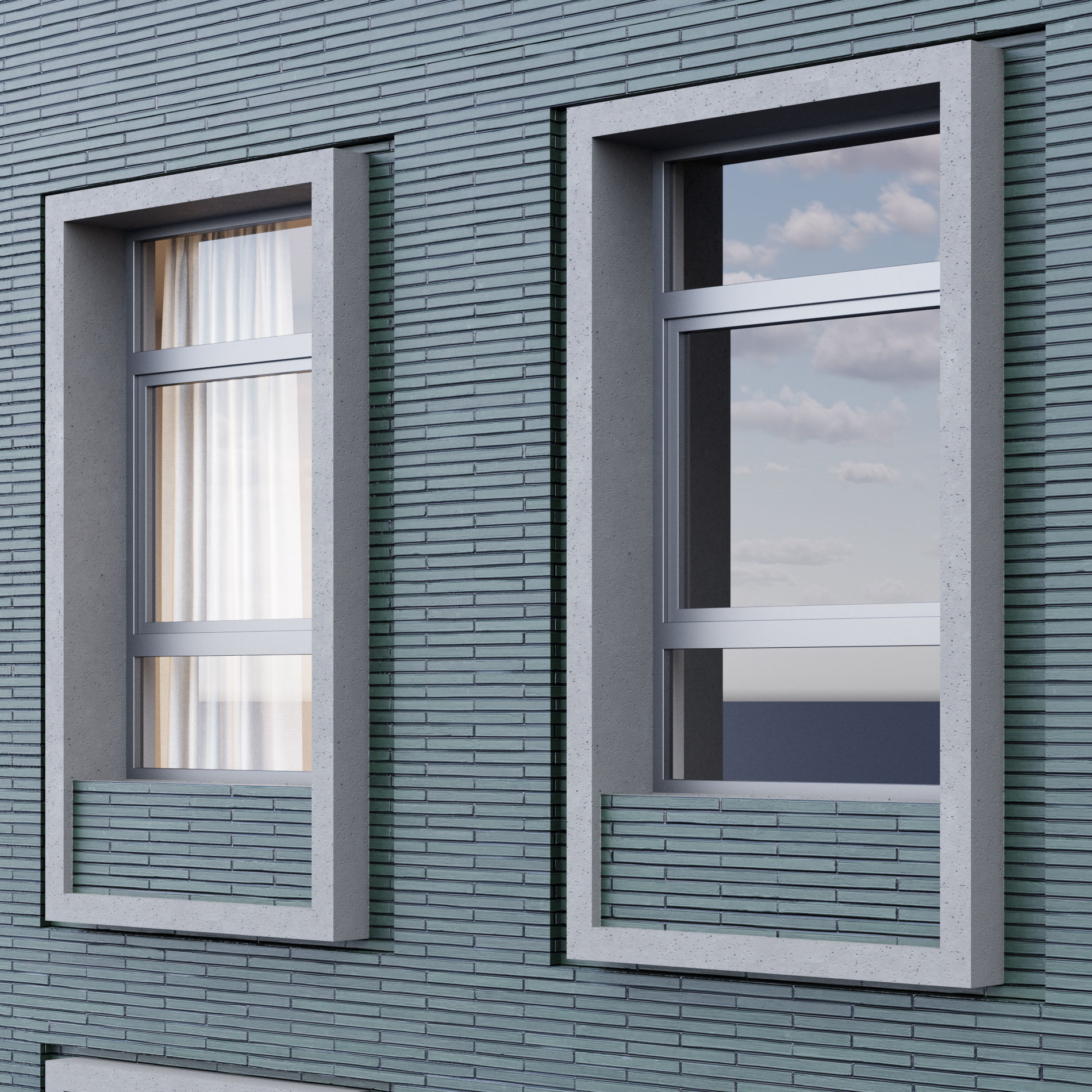 Fasade building full set 3D Model Collection_40