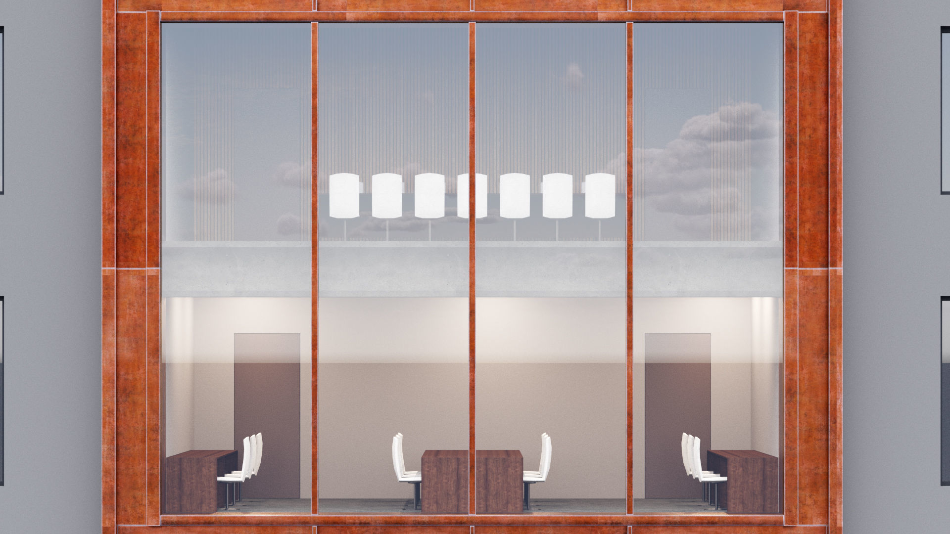 Fasade building full set 3D Model Collection_13