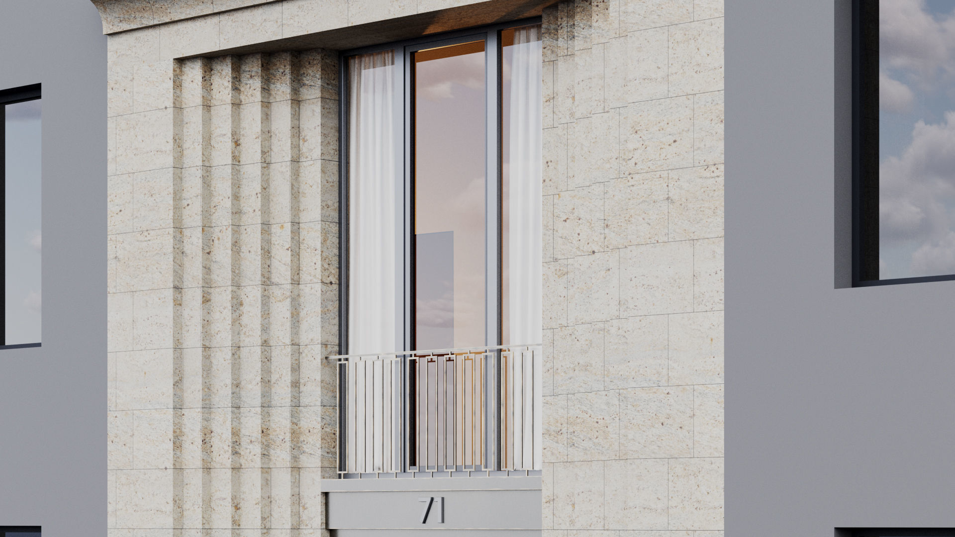 Fasade building full set 3D Model Collection_20