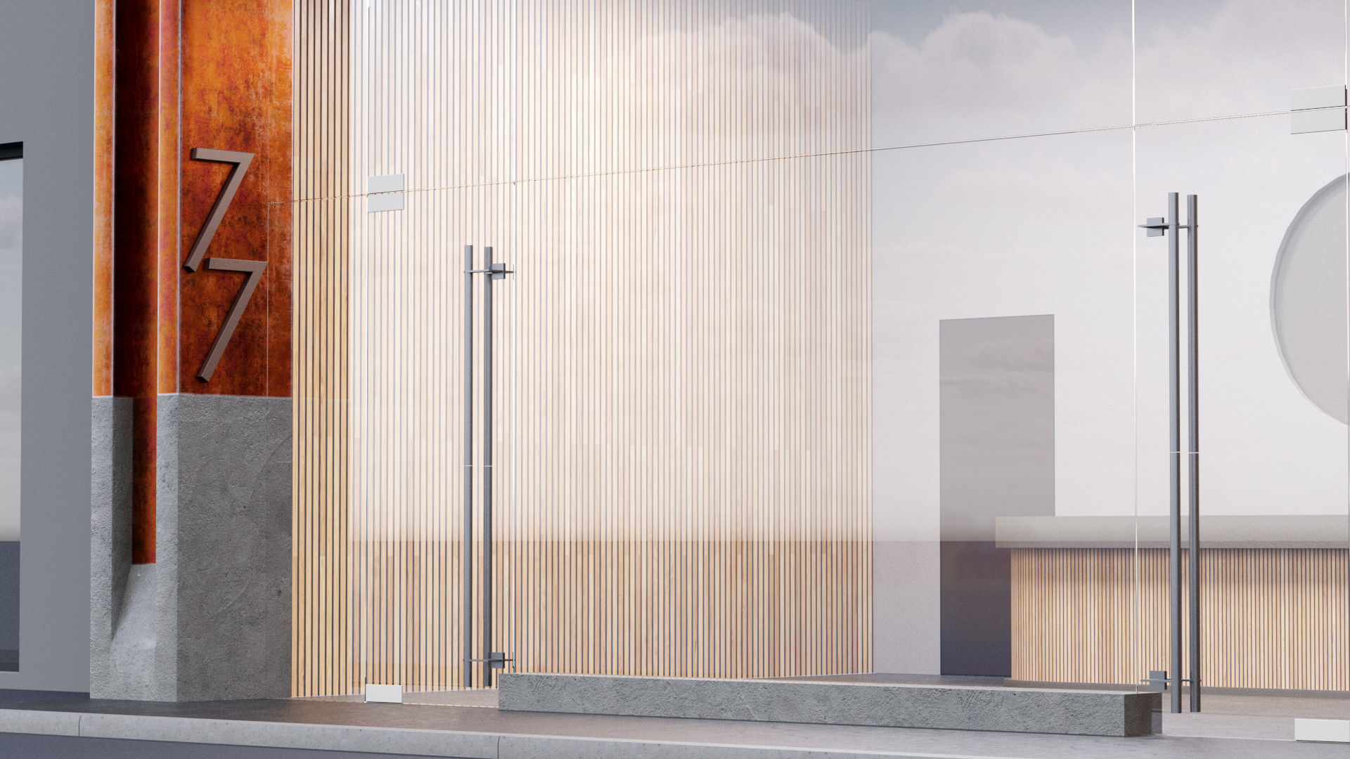 Fasade building full set 3D Model Collection_14