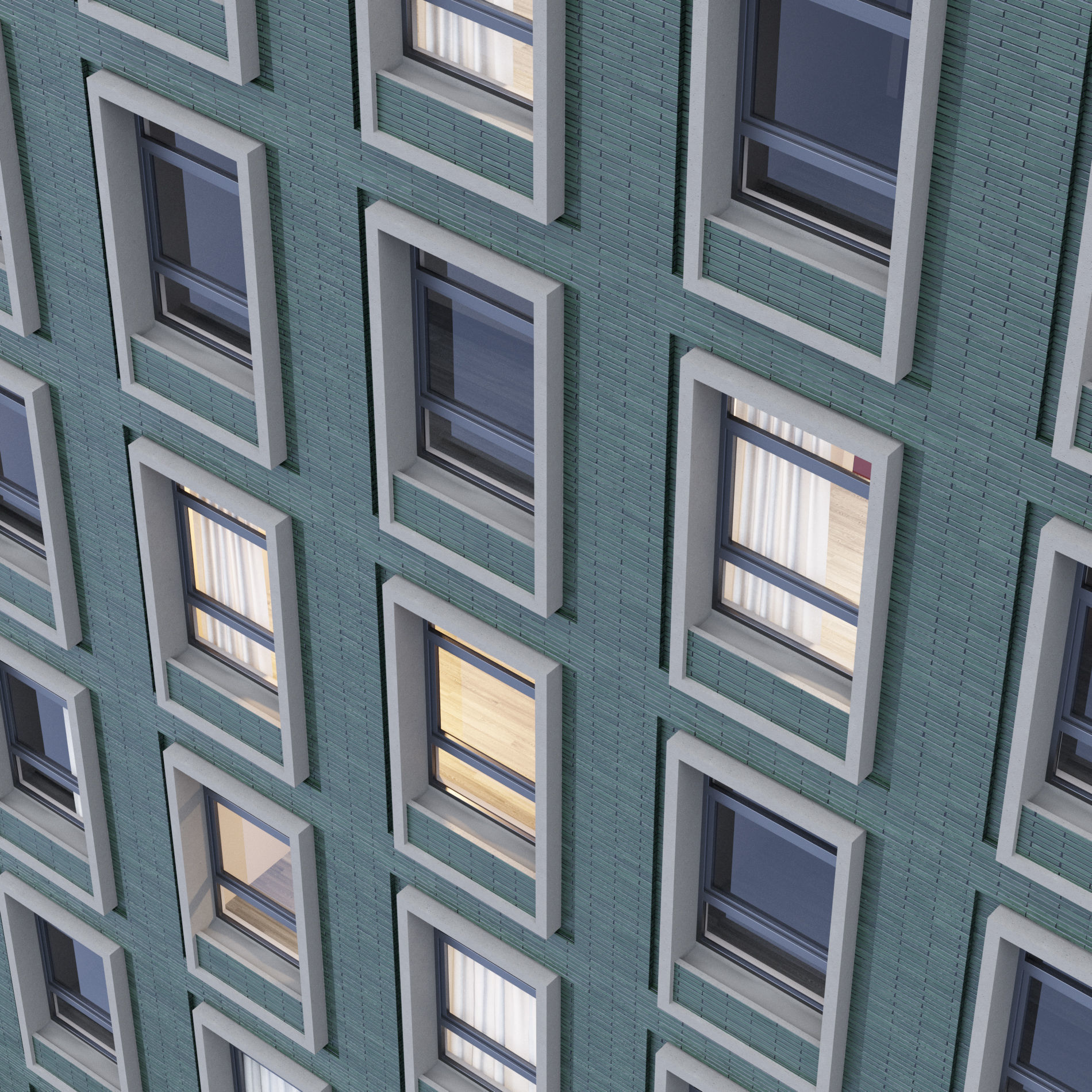 Fasade building full set 3D Model Collection_60