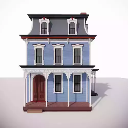 Victorian Blue House - small