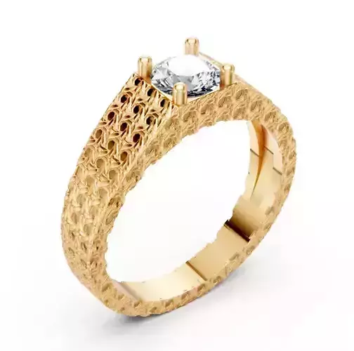 Lux ring silver gold  printable jewelry 3D model
