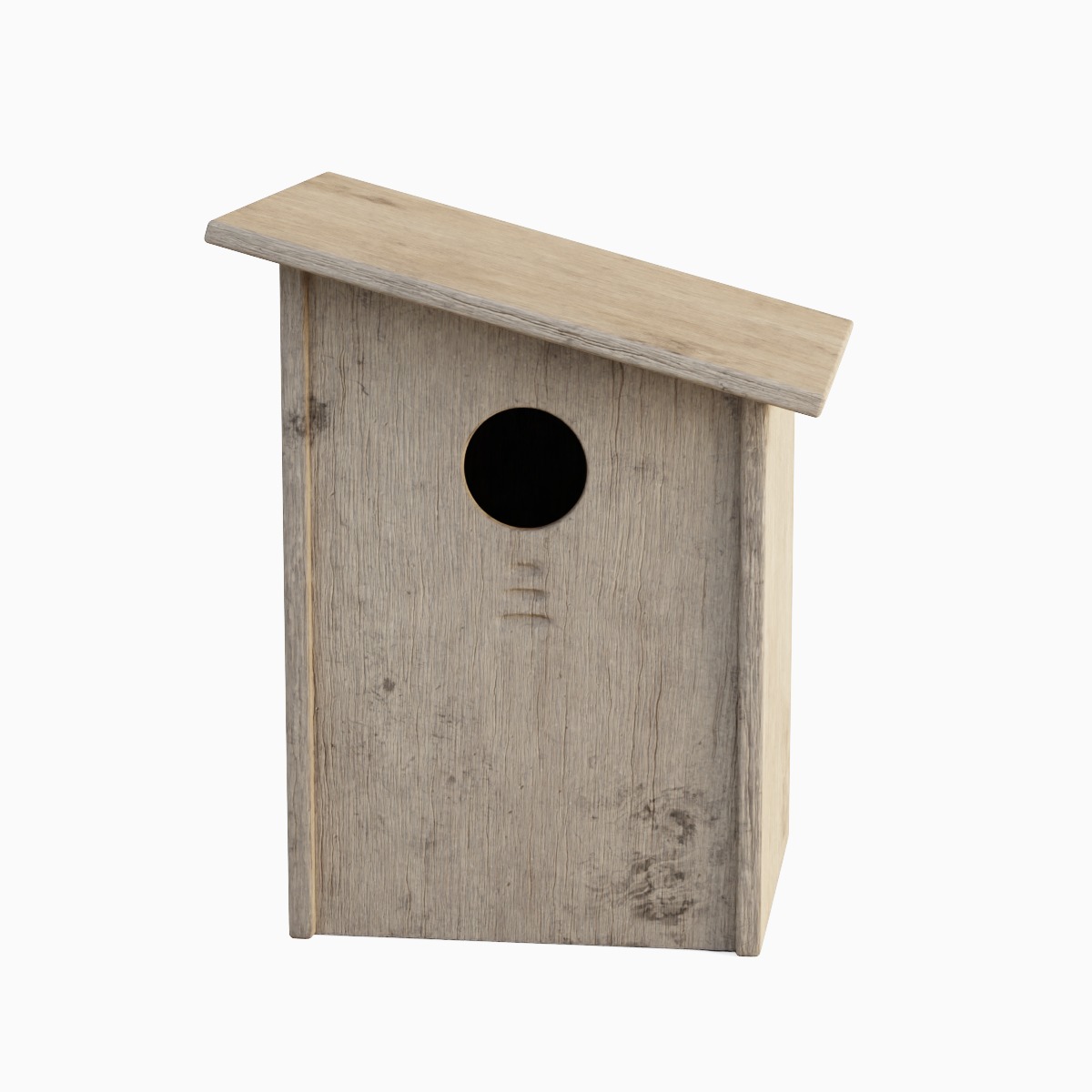 Wooden Birdhouse C 01 3D model_1