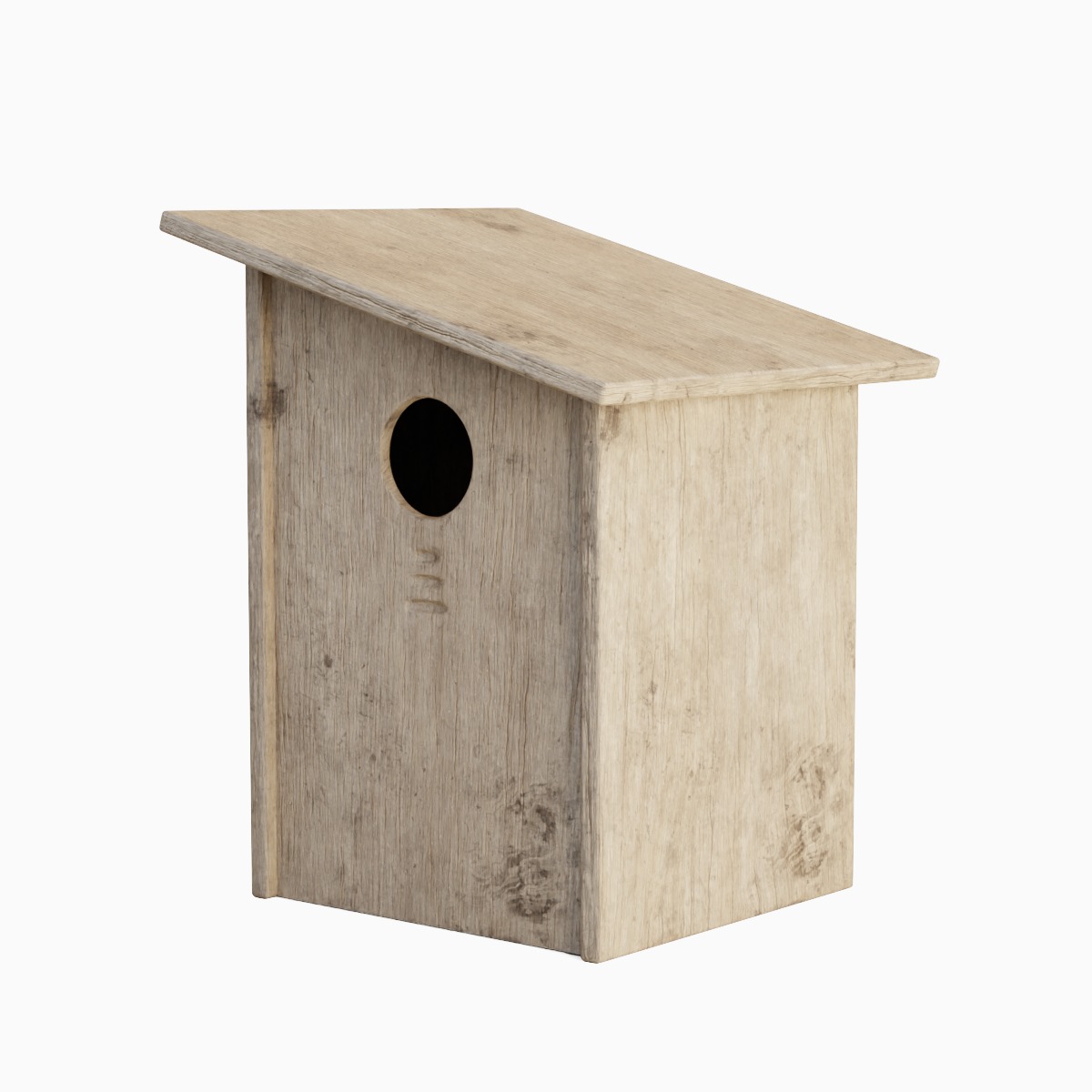 Wooden Birdhouse C 01 3D model_3