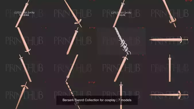 Berserk Sword Collection for cosplay 