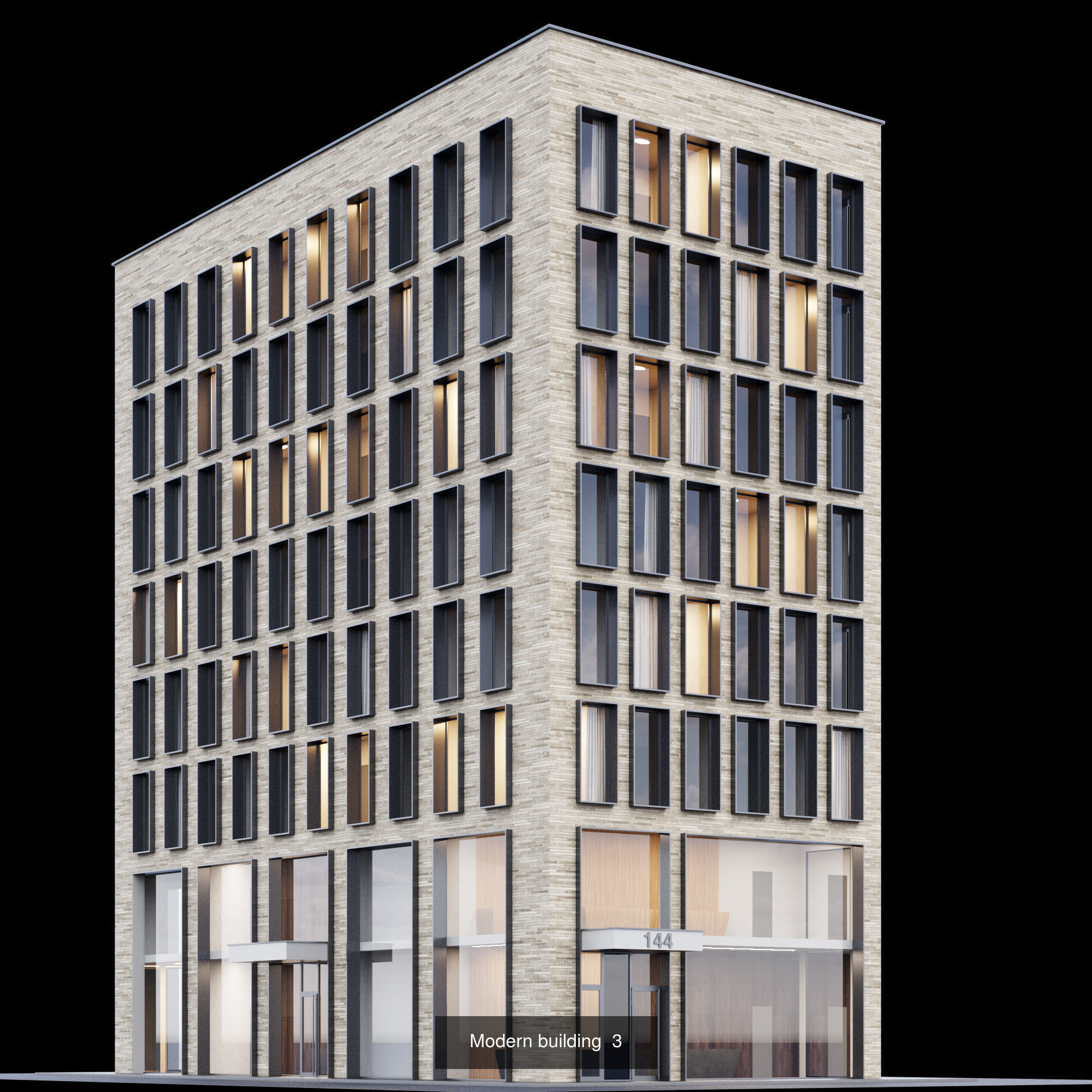 Building set full set 3D Model Collection_2