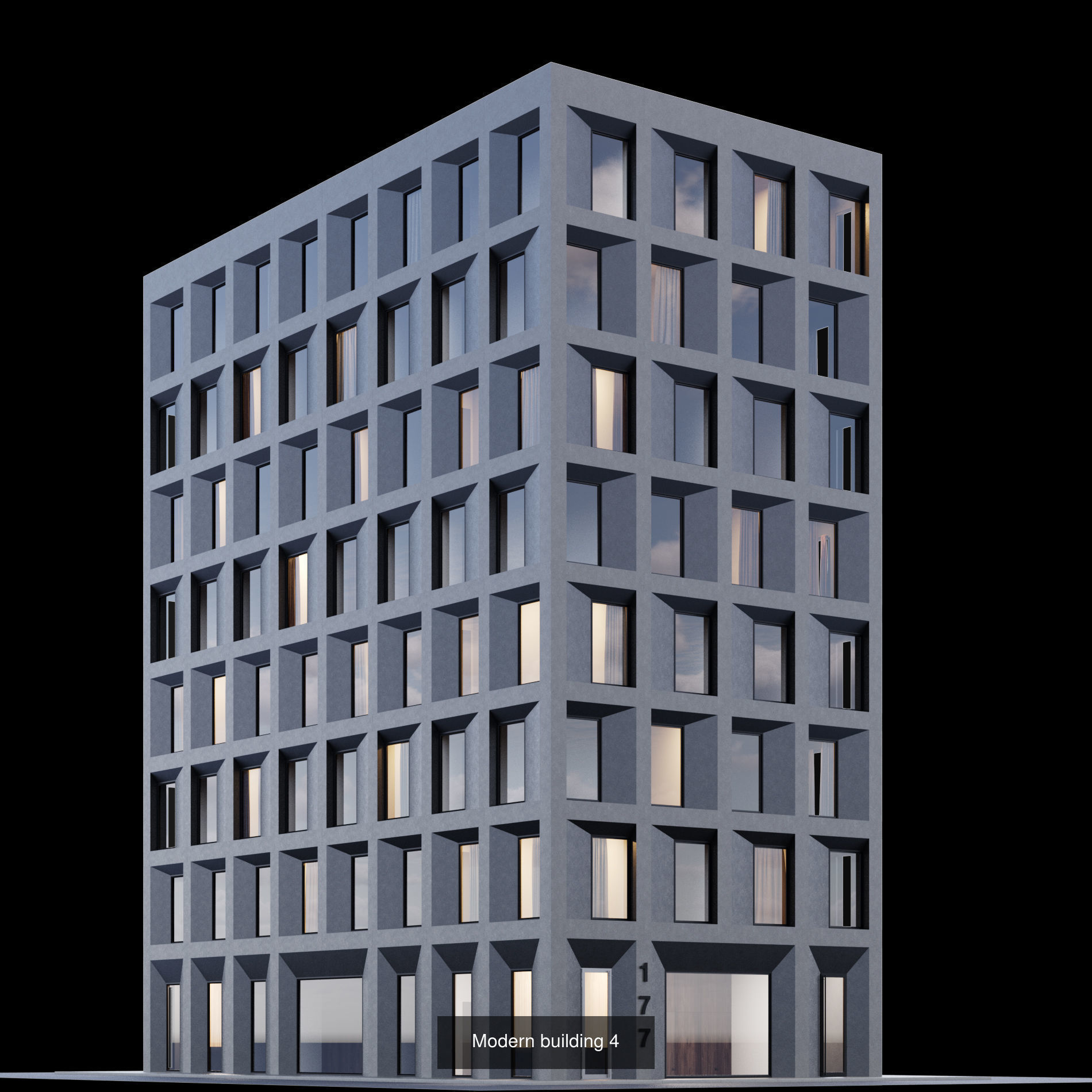 Building set full set 3D Model Collection_3