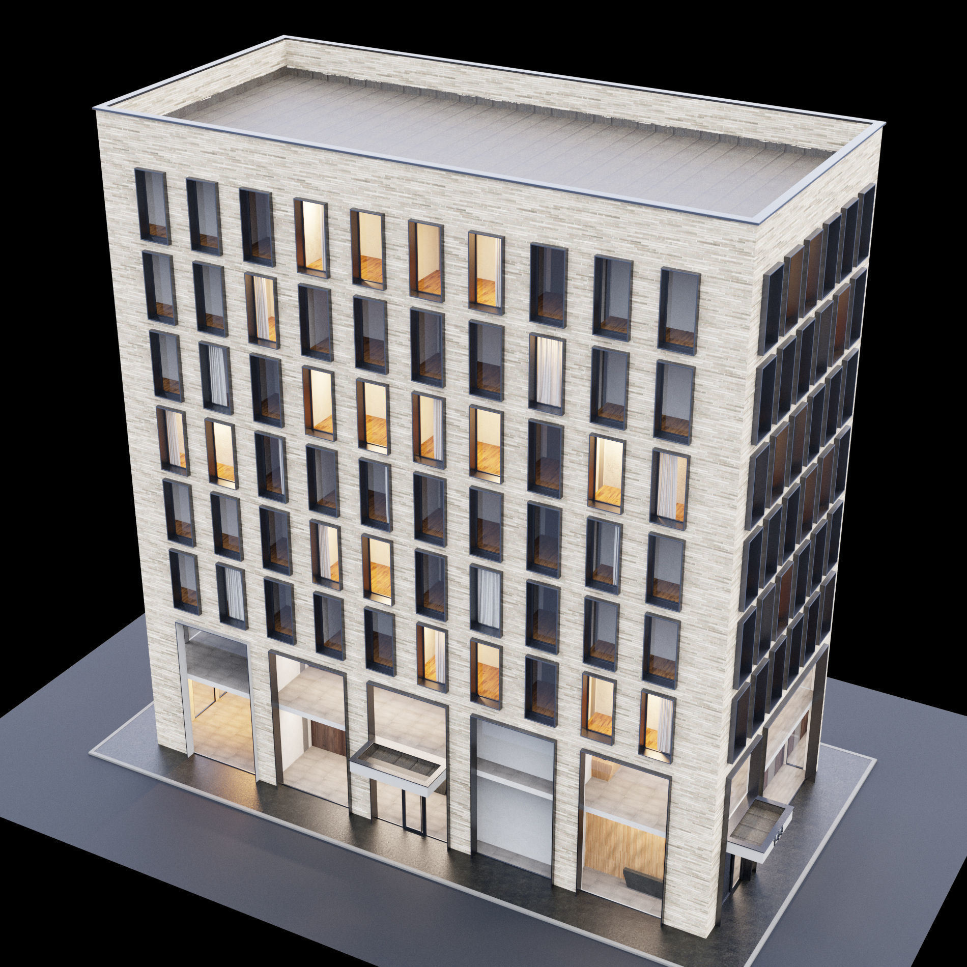 Building set full set 3D Model Collection_17