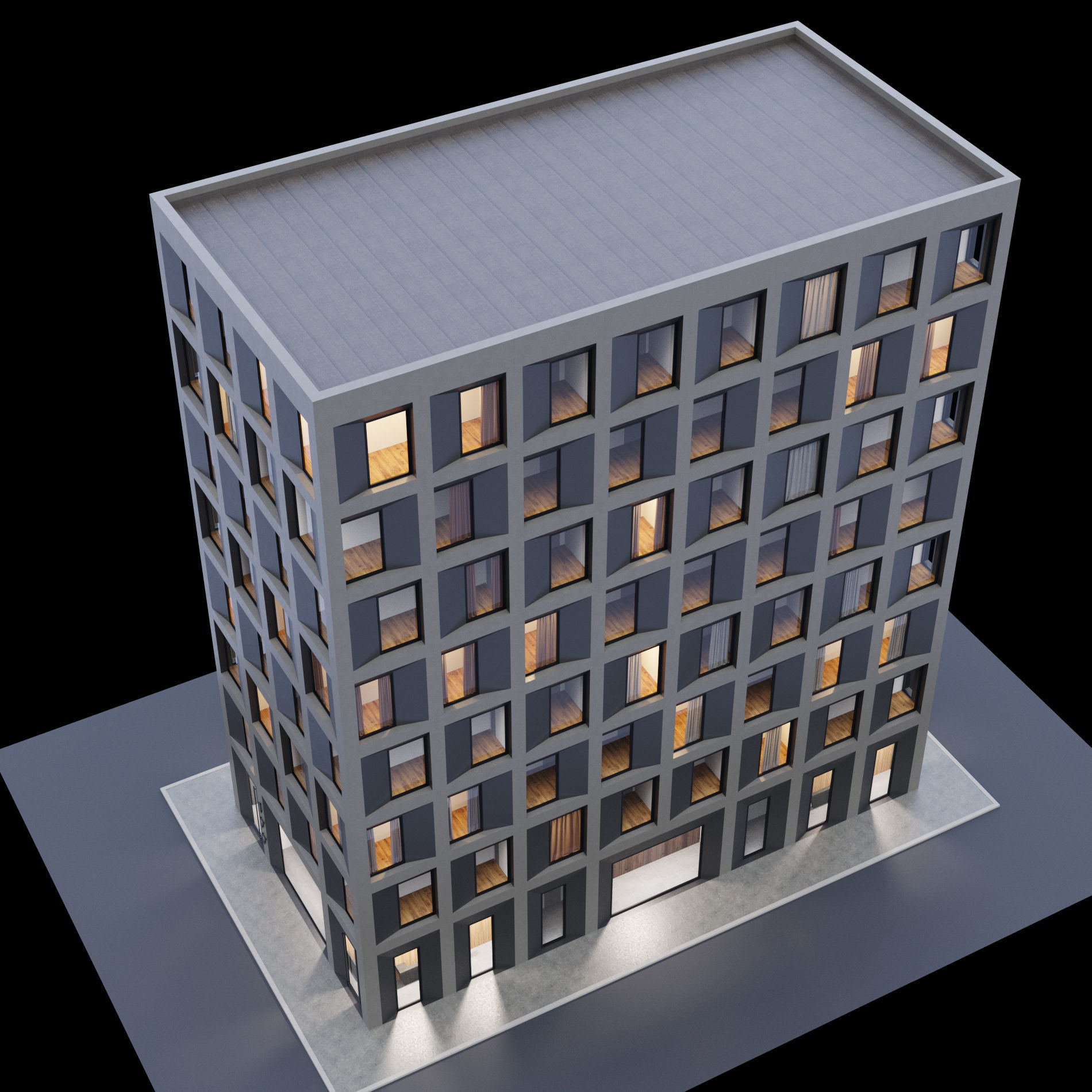 Building set full set 3D Model Collection_10