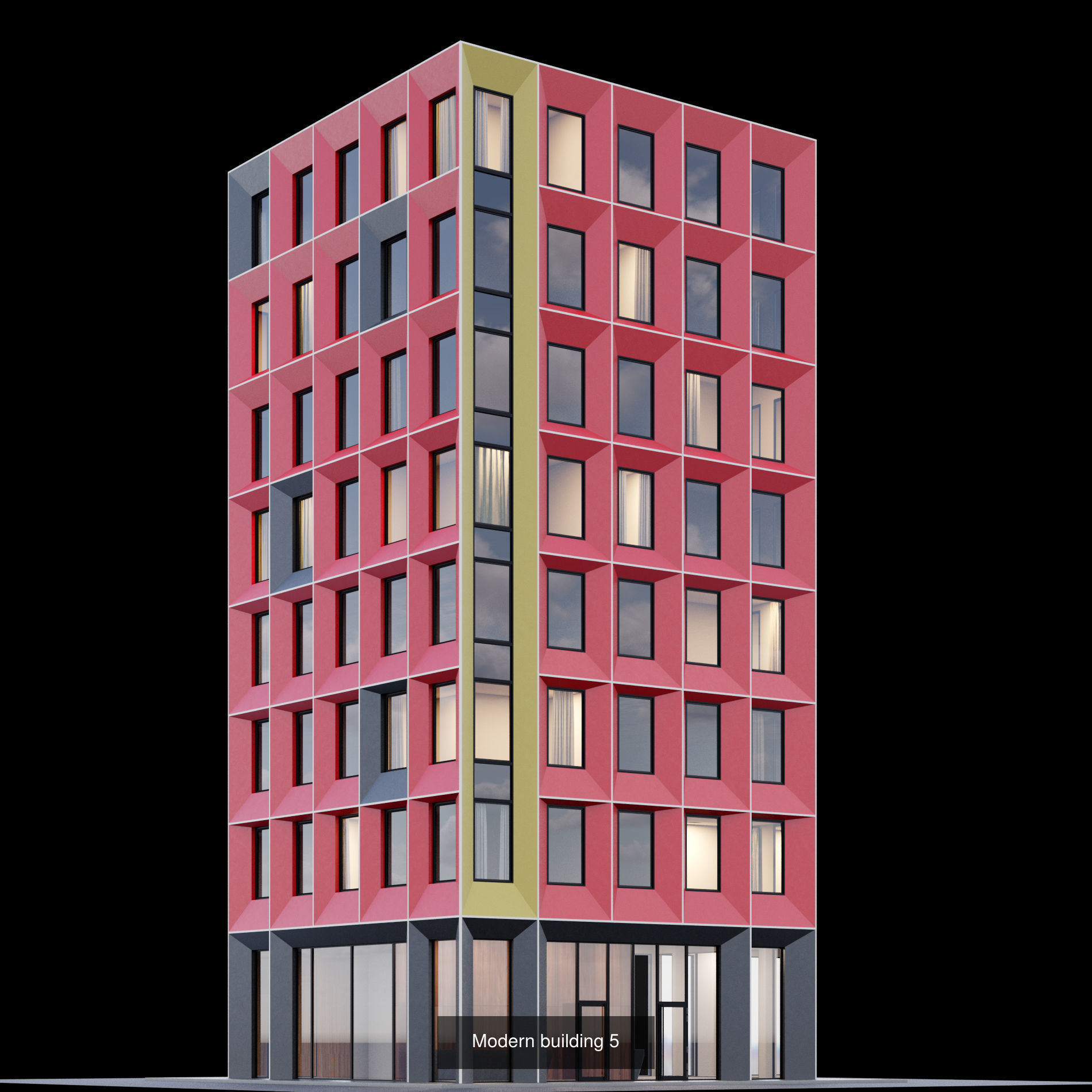 Building set full set 3D Model Collection_4