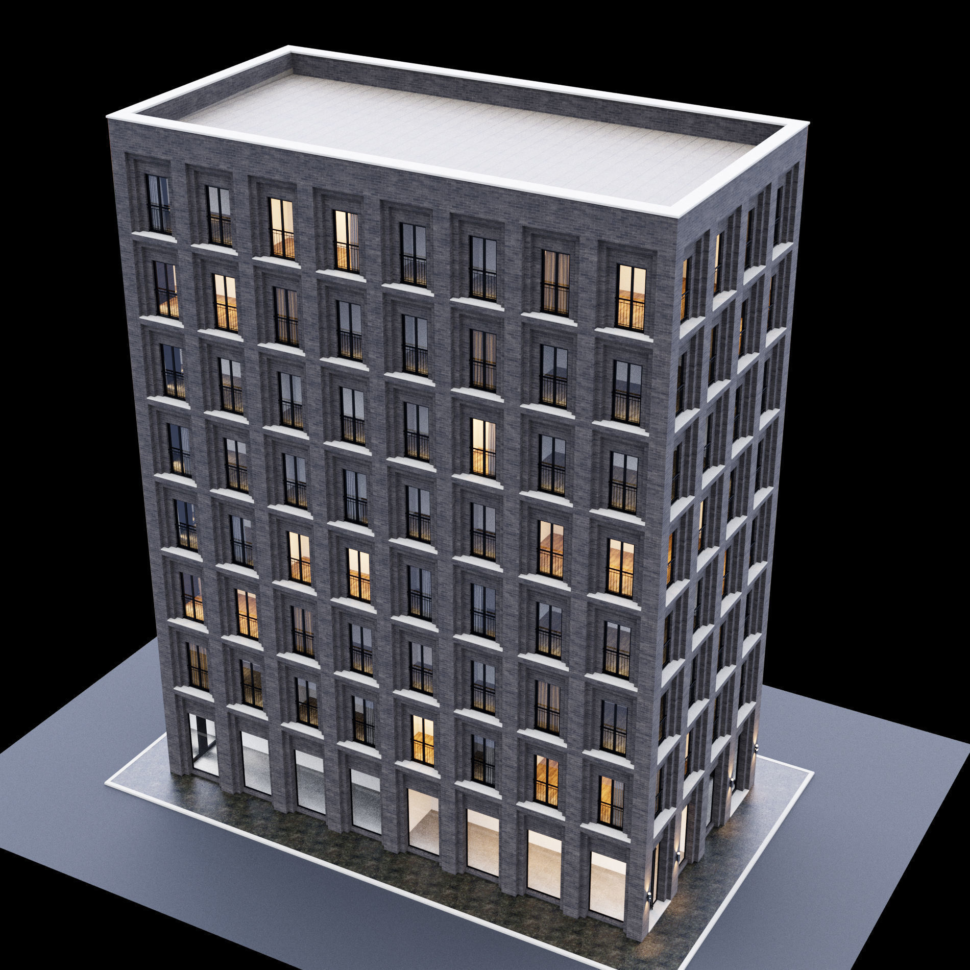 Building set full set 3D Model Collection_22