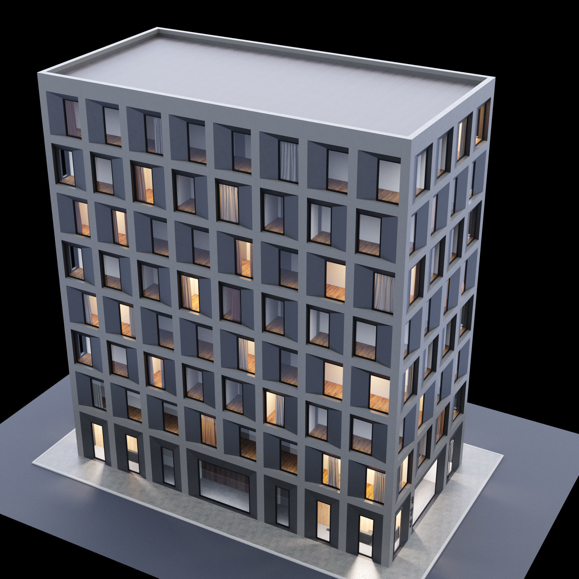Building set full set 3D Model Collection_11