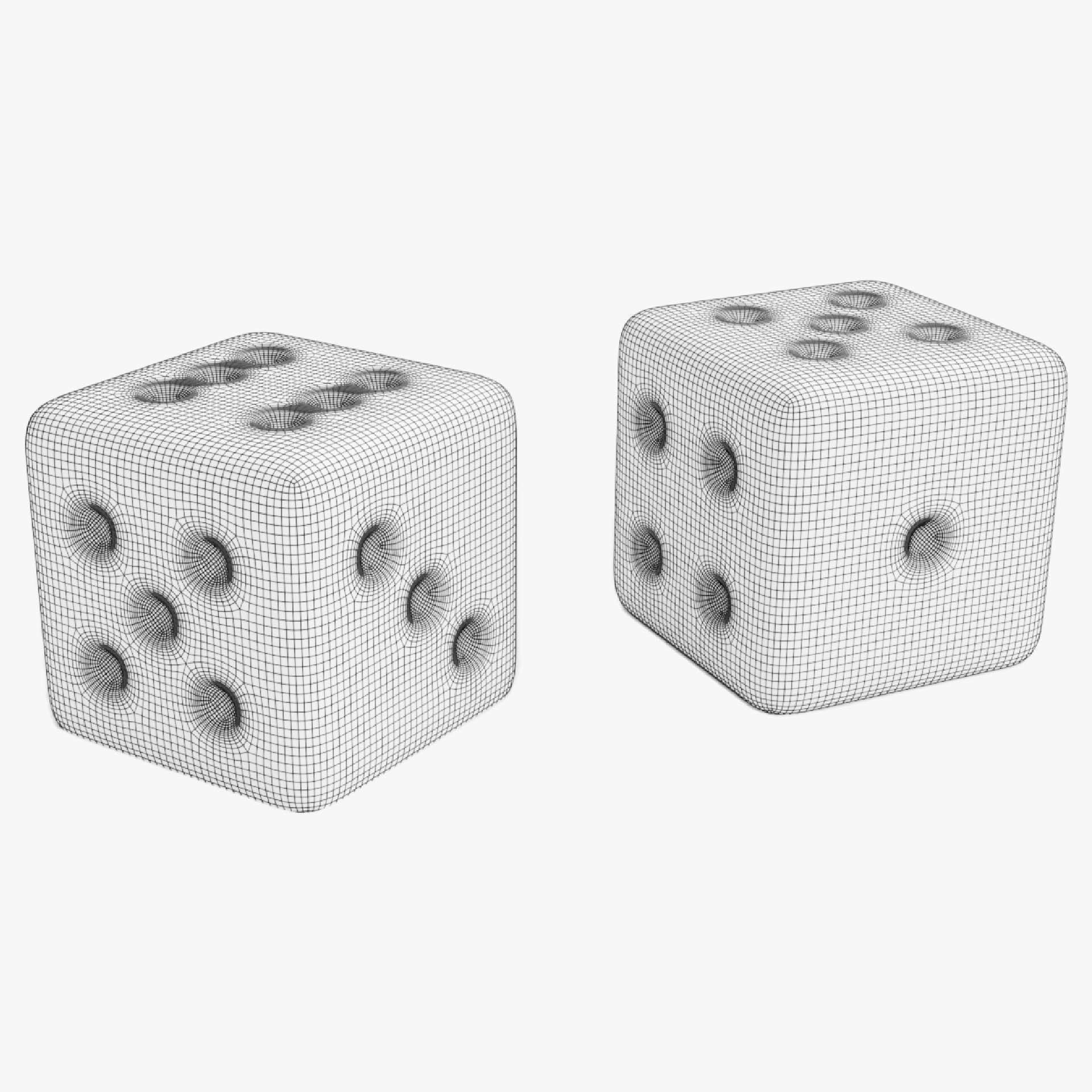Classic Ludo Board 3D model_9