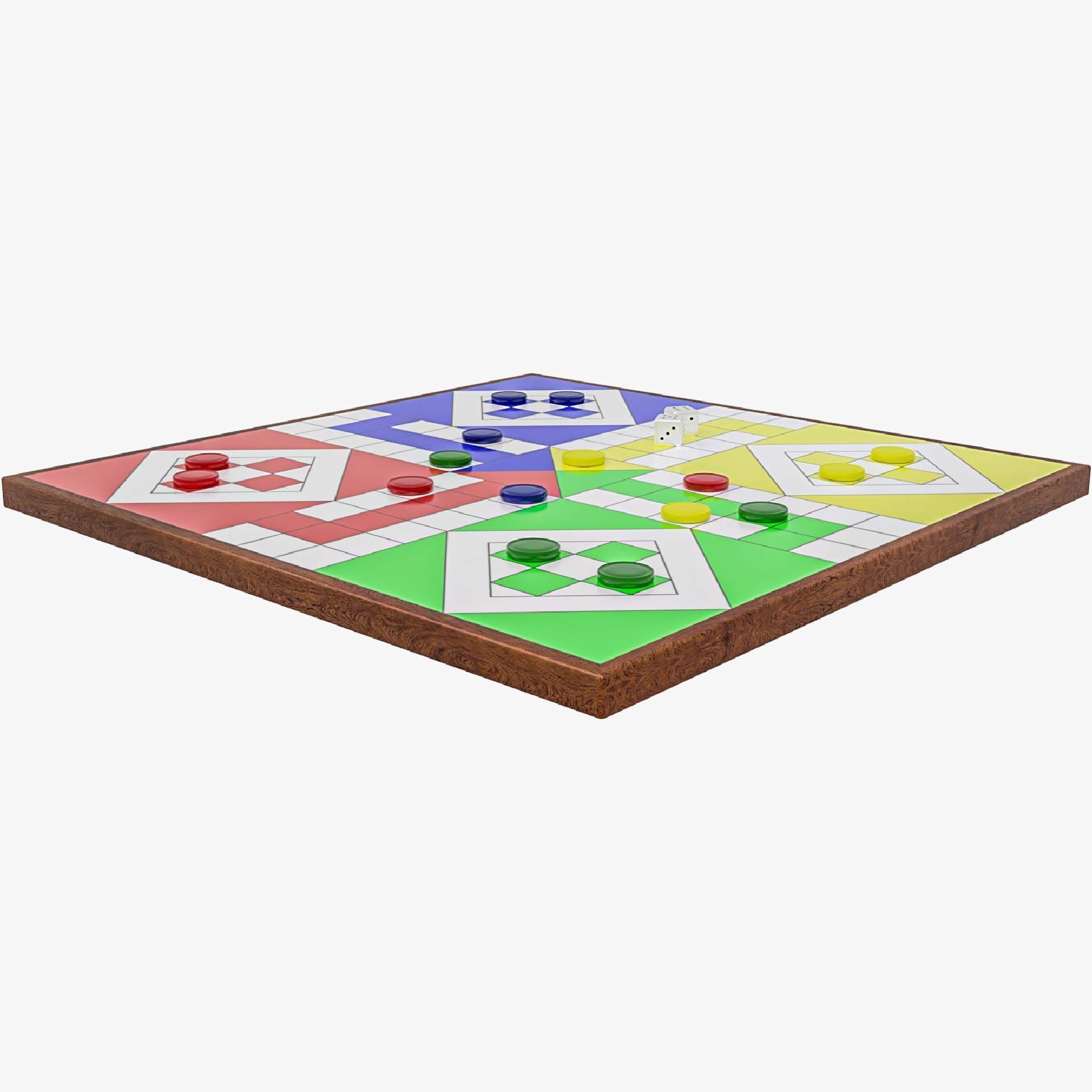 Classic Ludo Board 3D model_4