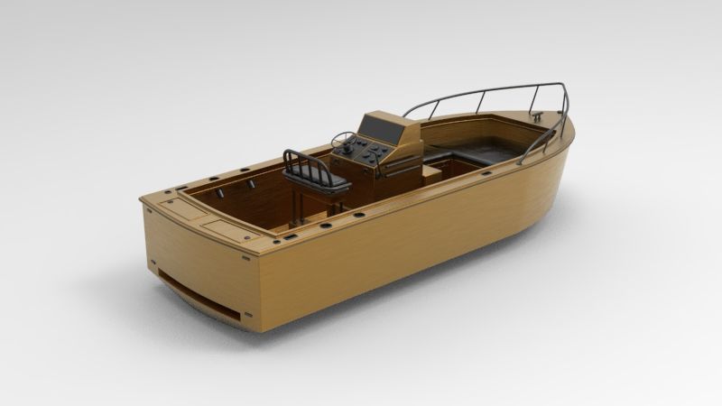 Boat  - 3D model_1