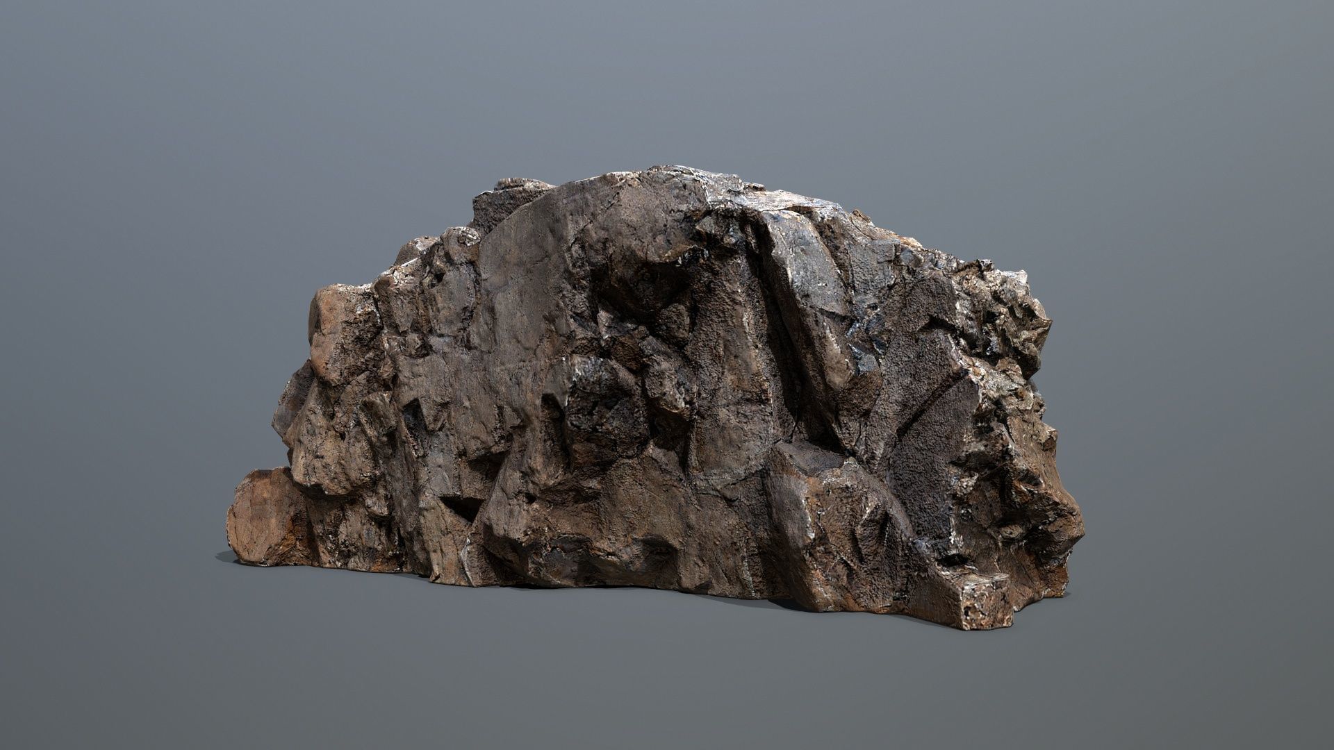 Mountain Low-poly 3D model_3