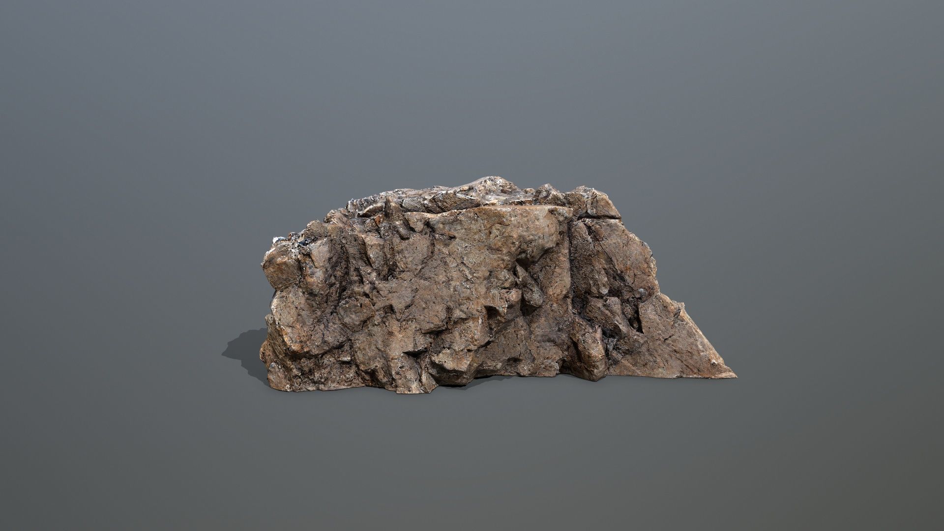 Mountain Low-poly 3D model_8