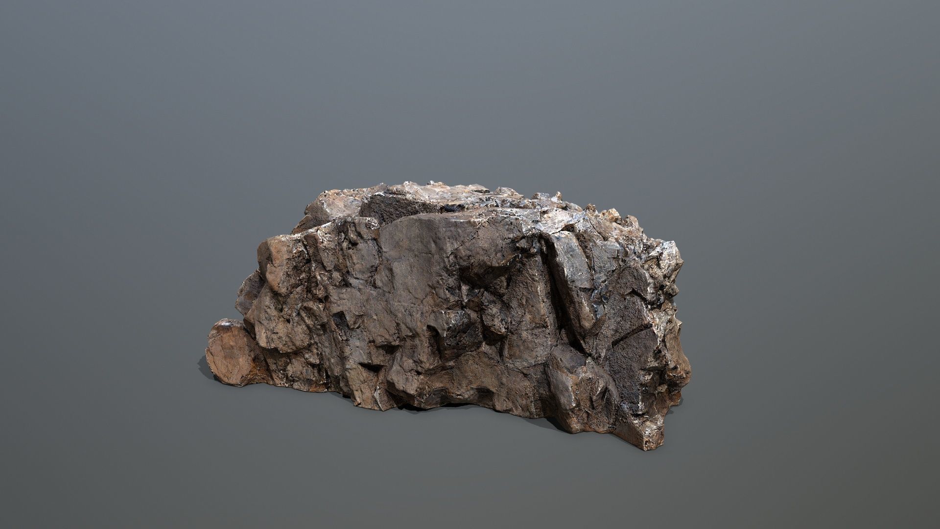 Mountain Low-poly 3D model_4