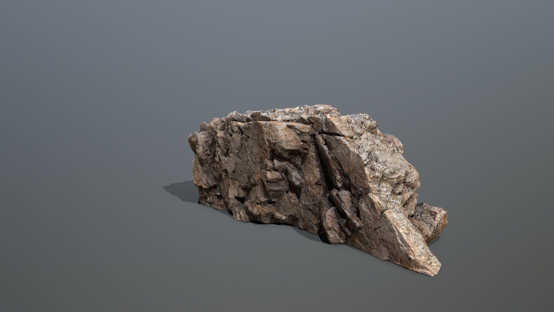 Mountain Low-poly 3D model_9